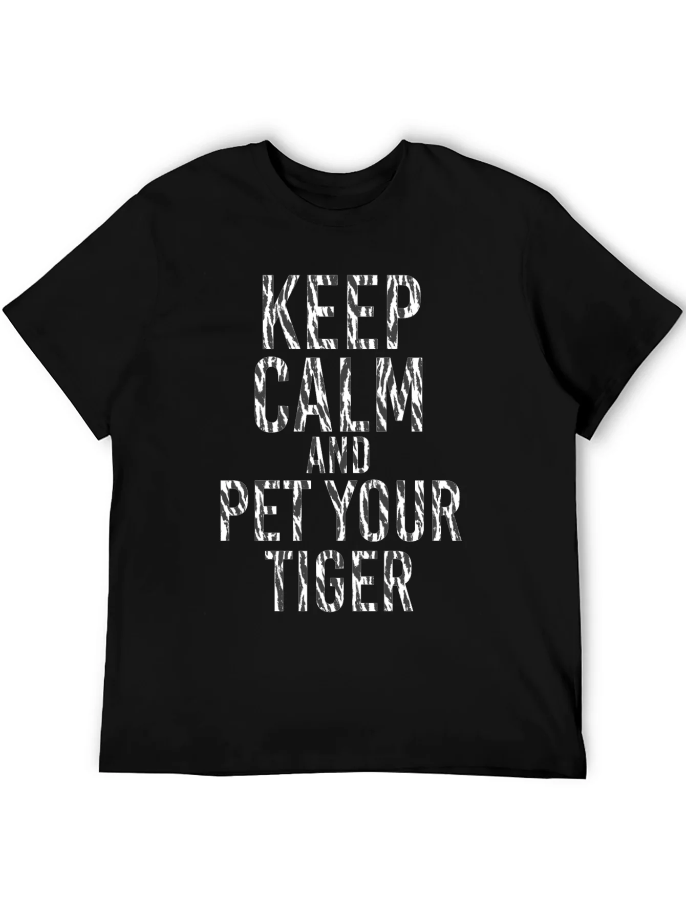Rebbecca Keep Calm and Pet Your Tiger Graphic T-Shirt
