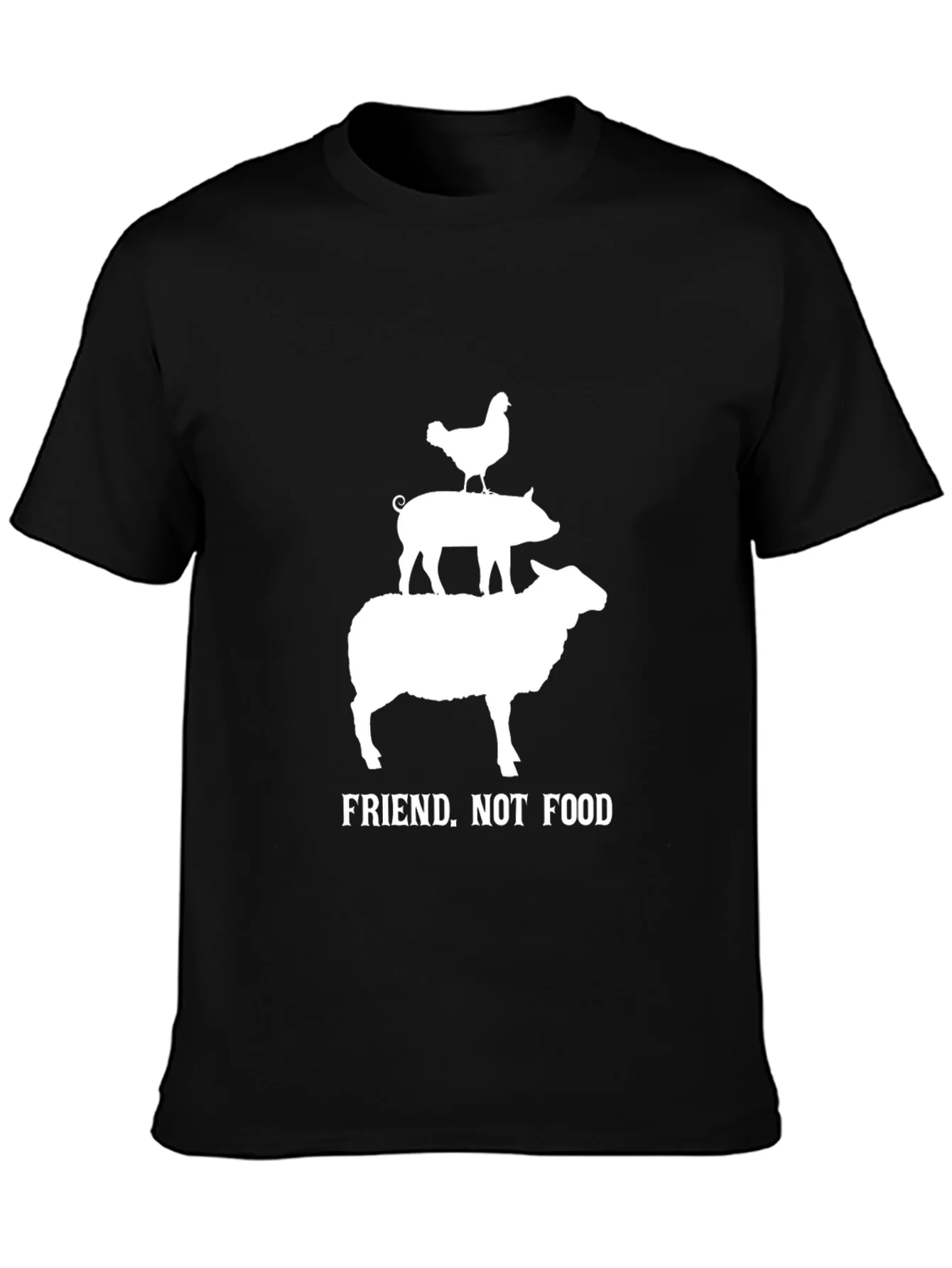 Camiseta Vegana Amigo no comida
