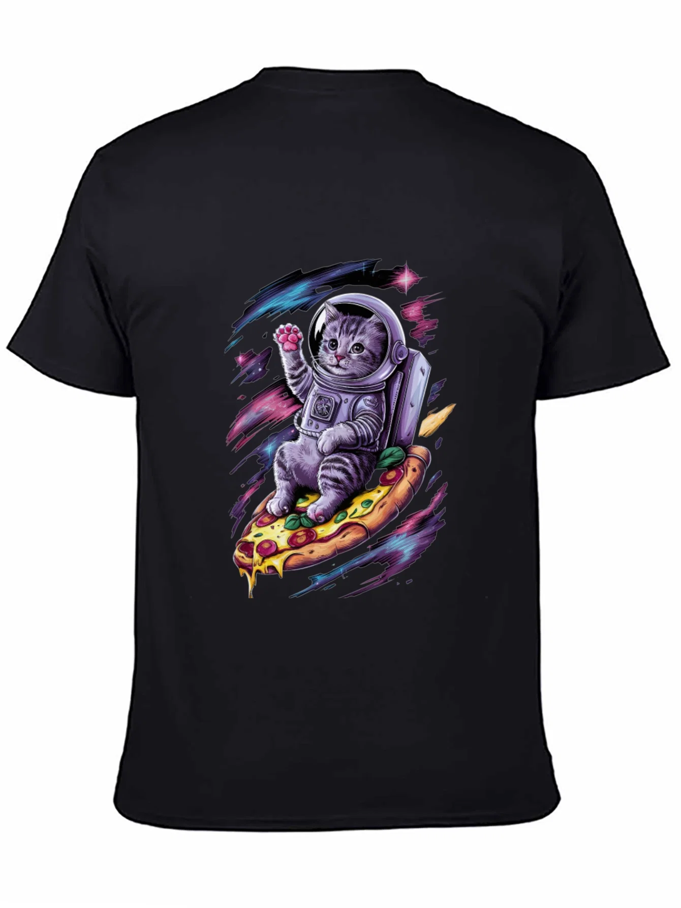 Rebbecca Astronaut Cat Pizza T-Shirt