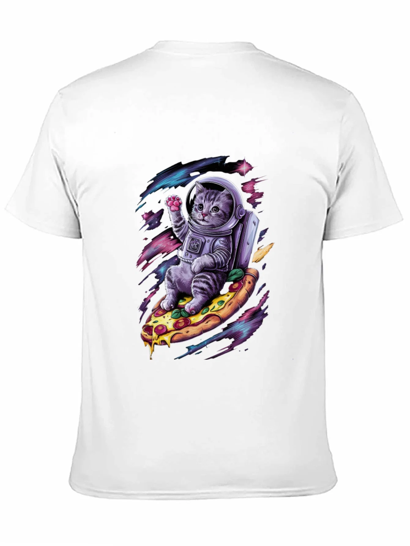 Rebbecca Astronaut Cat Pizza T-Shirt