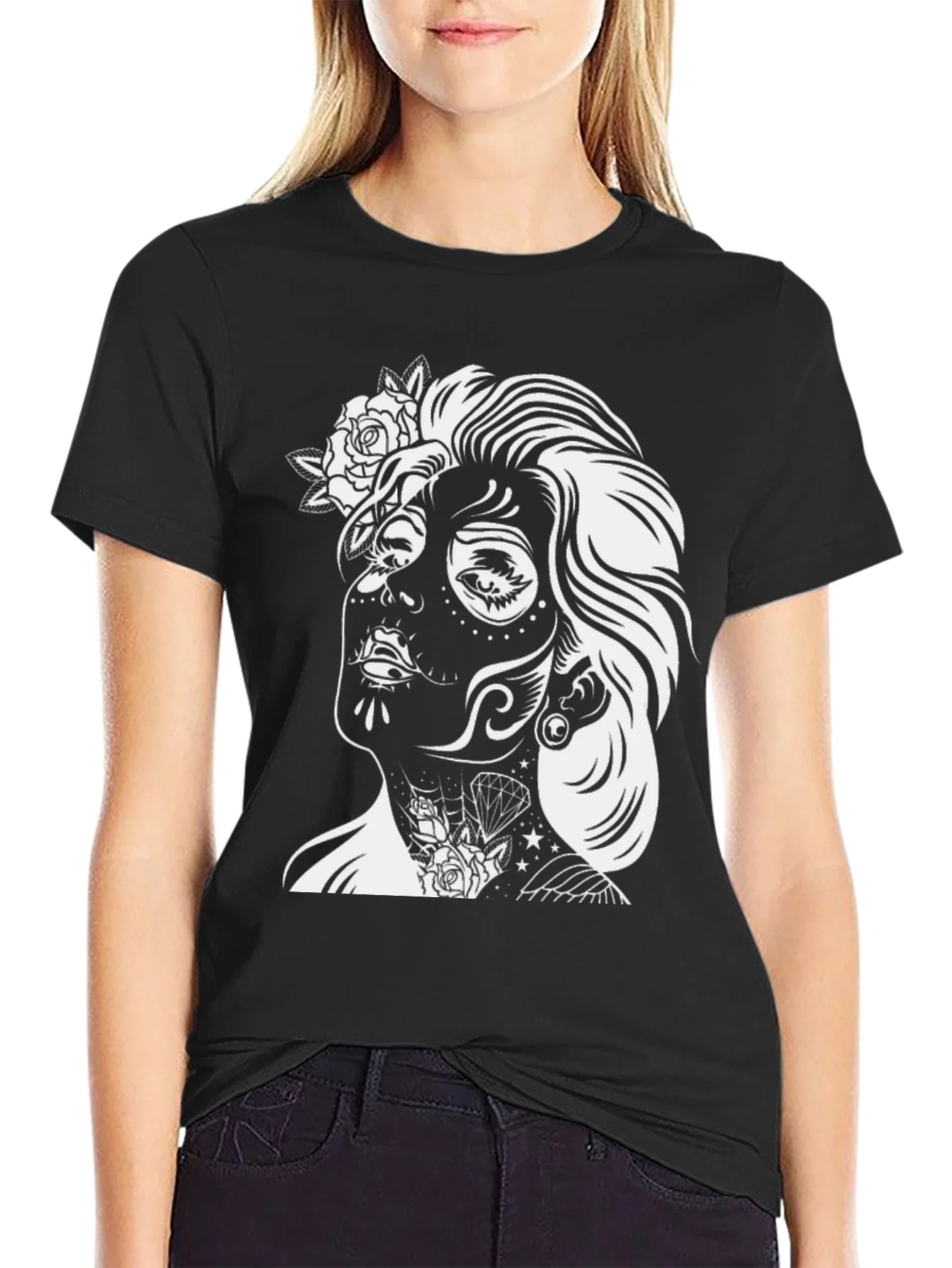 Rebbecca Day of the Dead Woman Graphic Tee