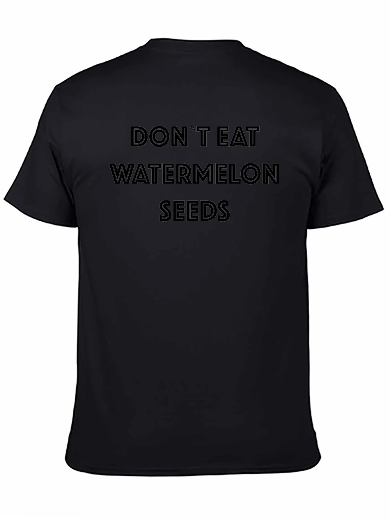 Camiseta Negra: No Comas Semillas de Sand¨ªa
