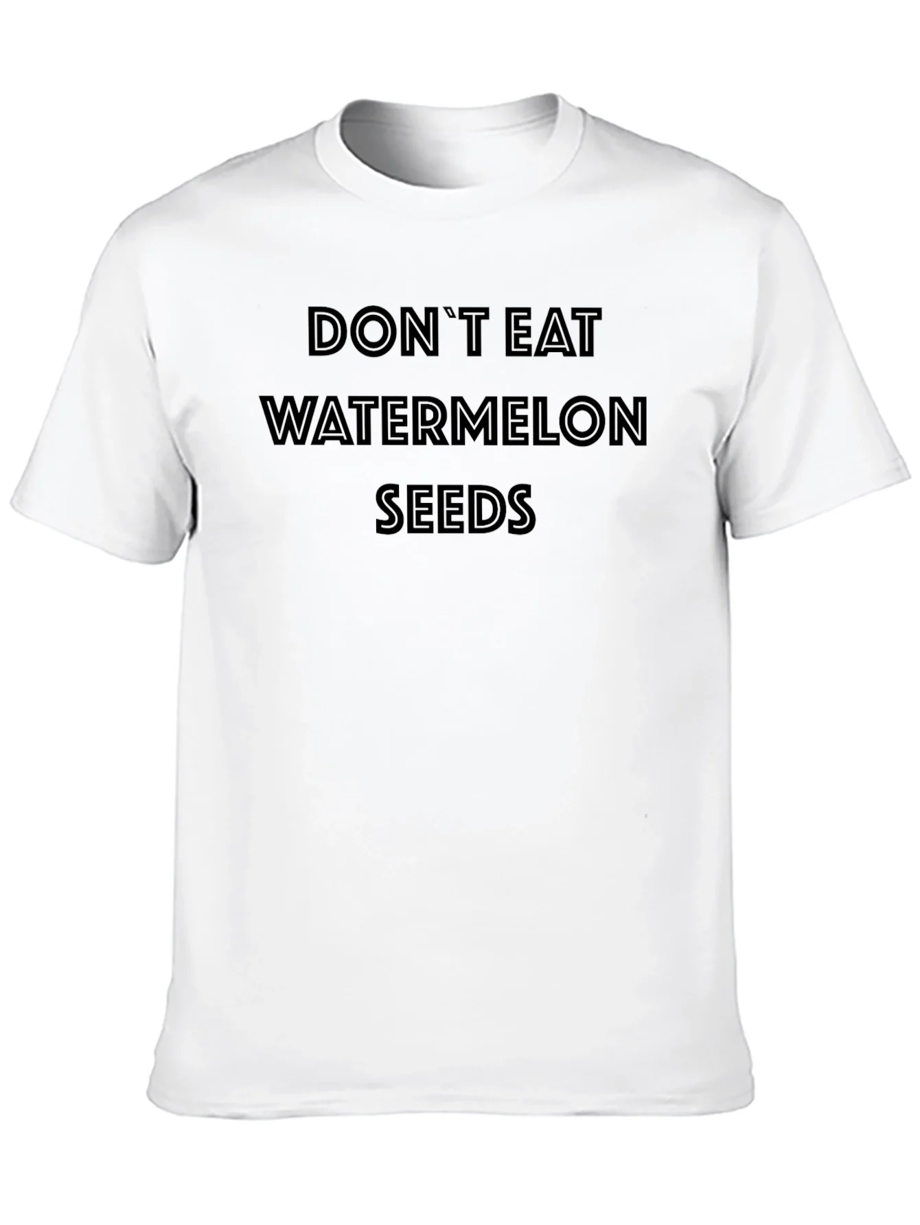 Camiseta Negra: No Comas Semillas de Sand¨ªa