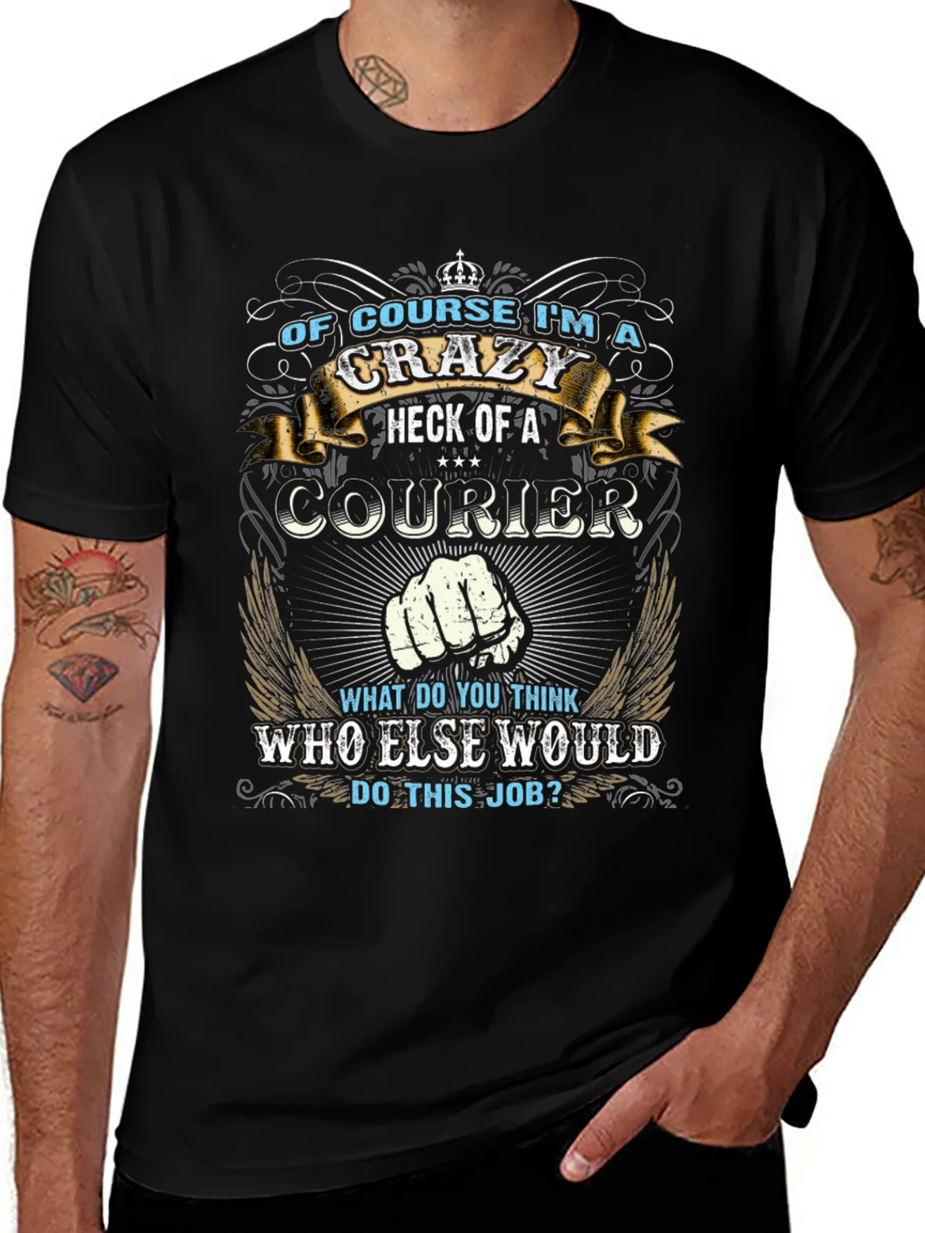 Rebbecca Crazy Courier Graphic T-Shirt