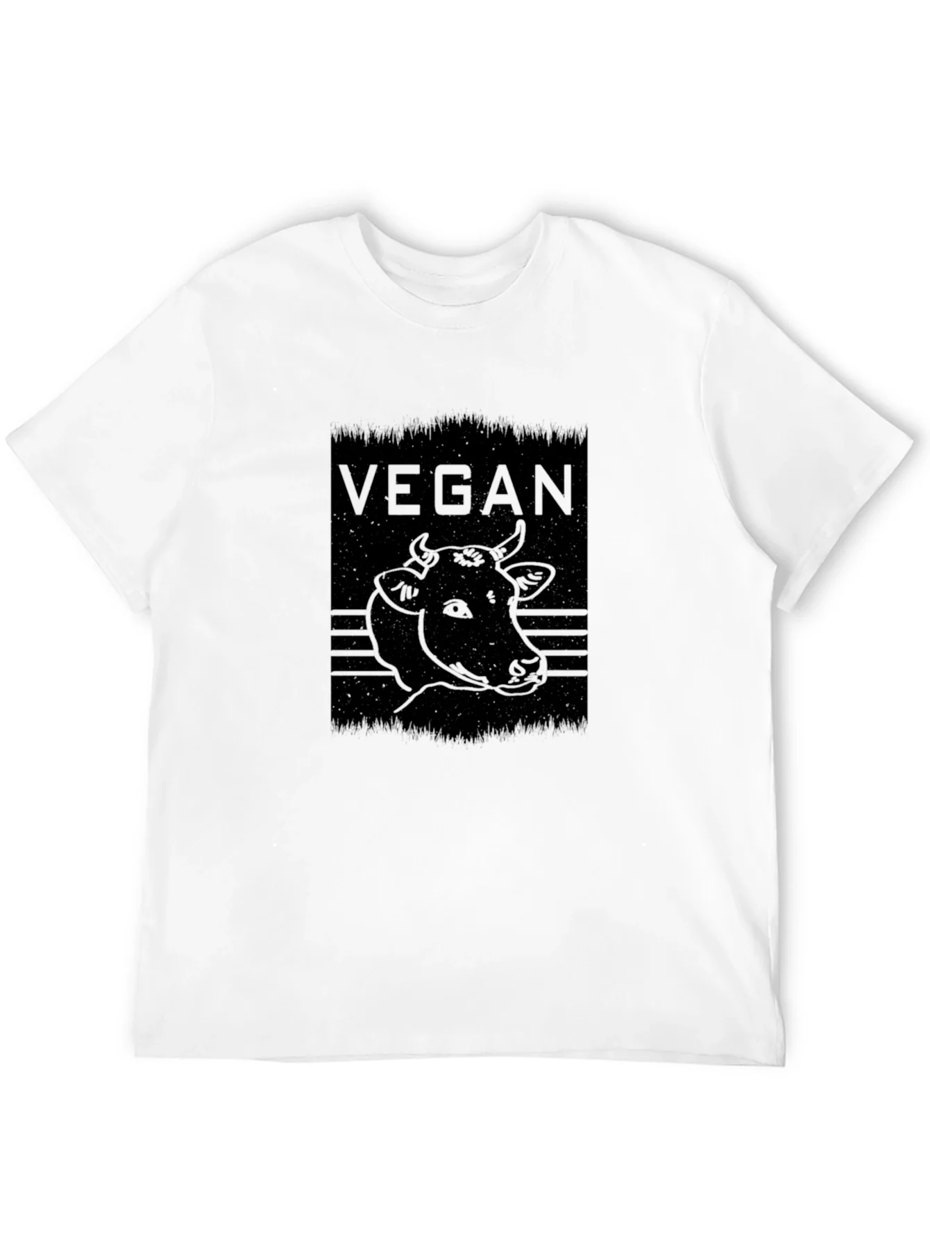 Rebbecca Vegan Cow Graphic Tee - Black