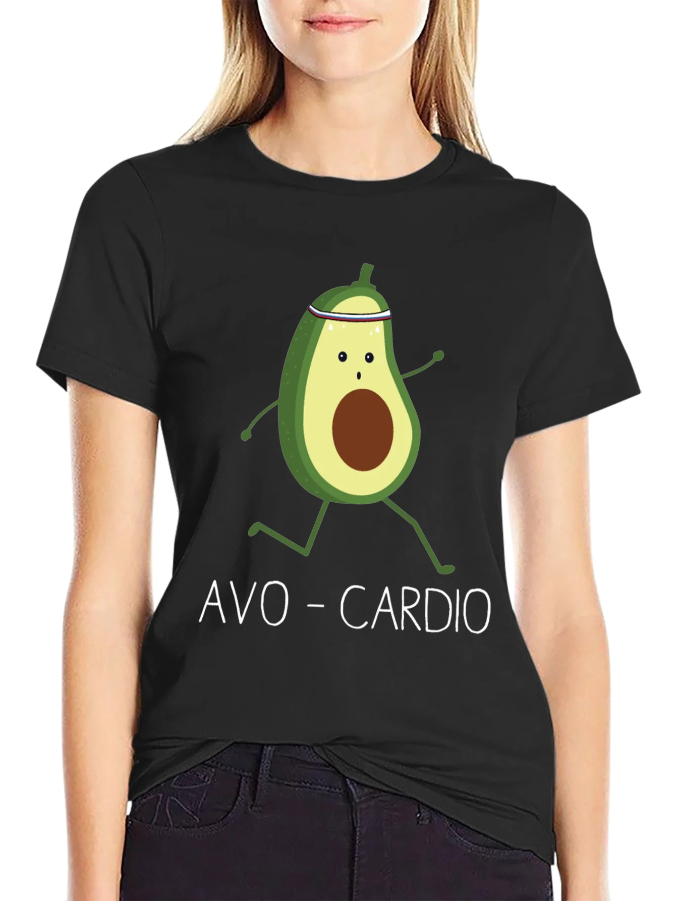 Rebbecca Avo-Cardio Avocado Running Graphic T-Shirt