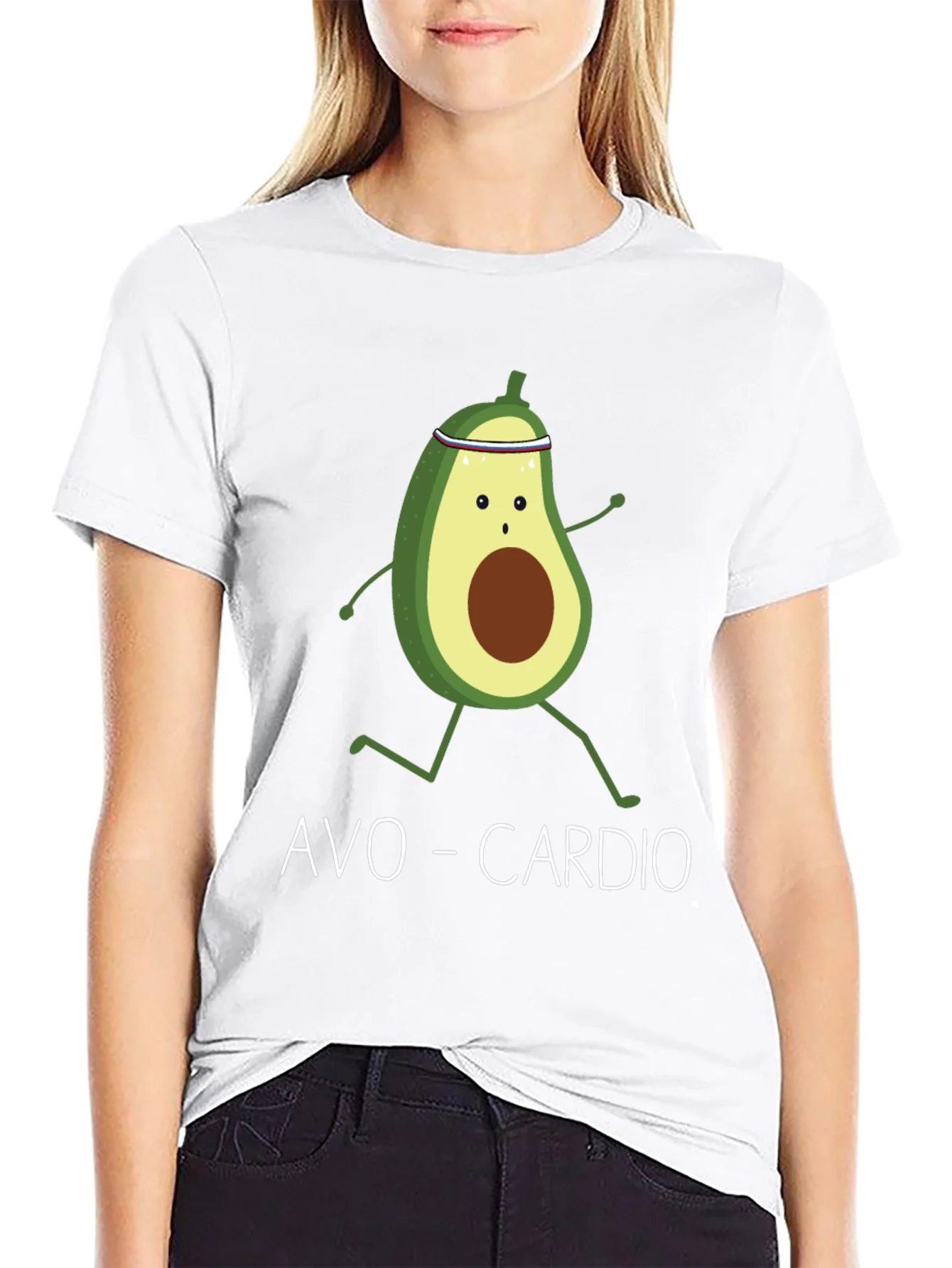 Rebbecca Avo-Cardio Avocado Running Graphic T-Shirt