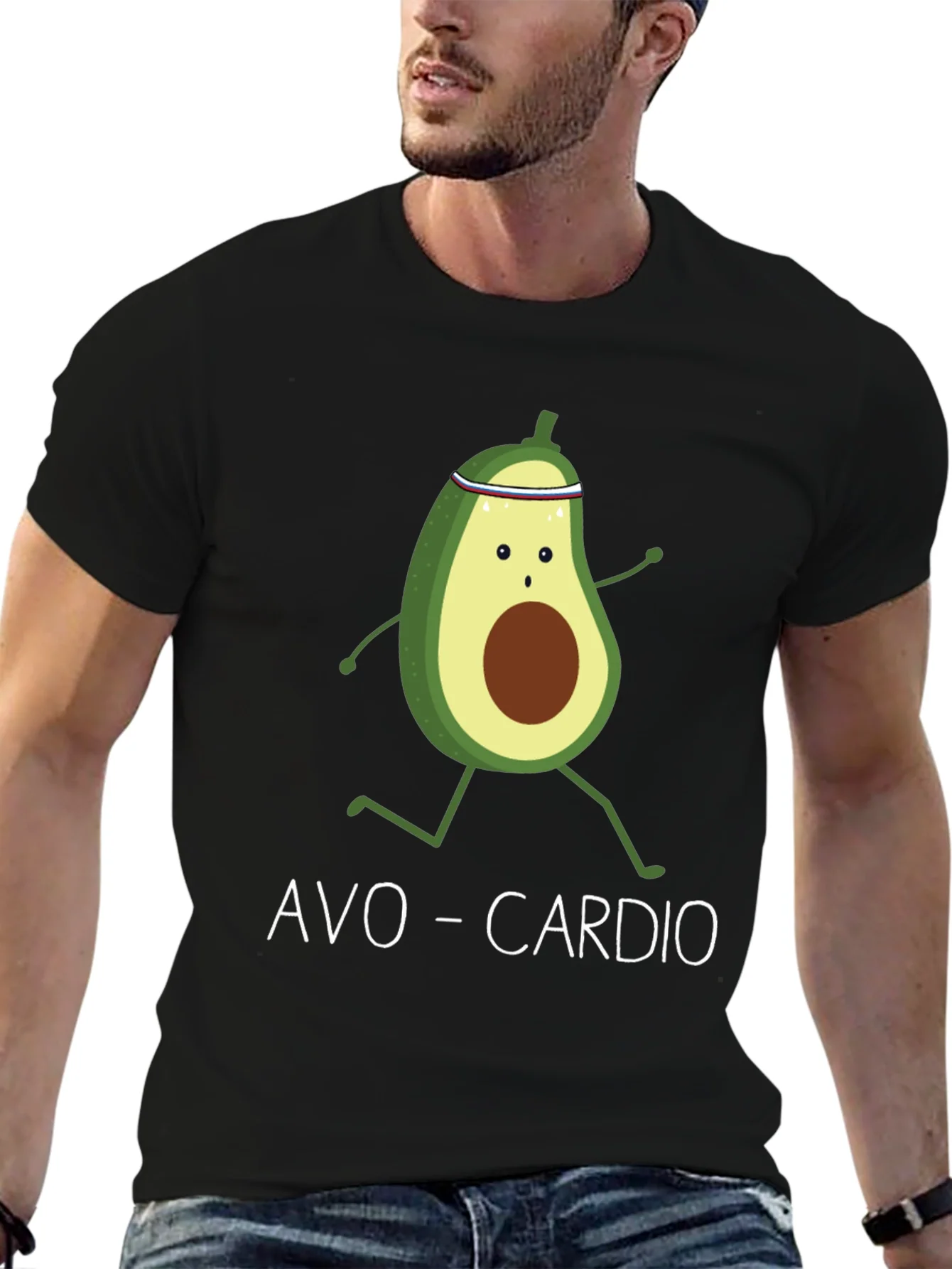 Rebbecca Avo-Cardio Avocado Running Graphic T-Shirt