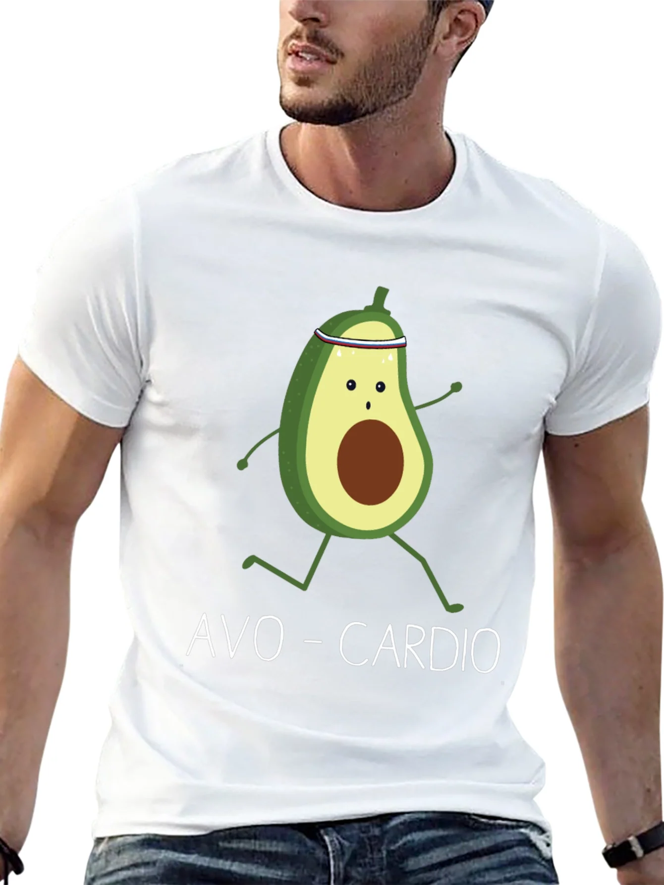 Rebbecca Avo-Cardio Avocado Running Graphic T-Shirt