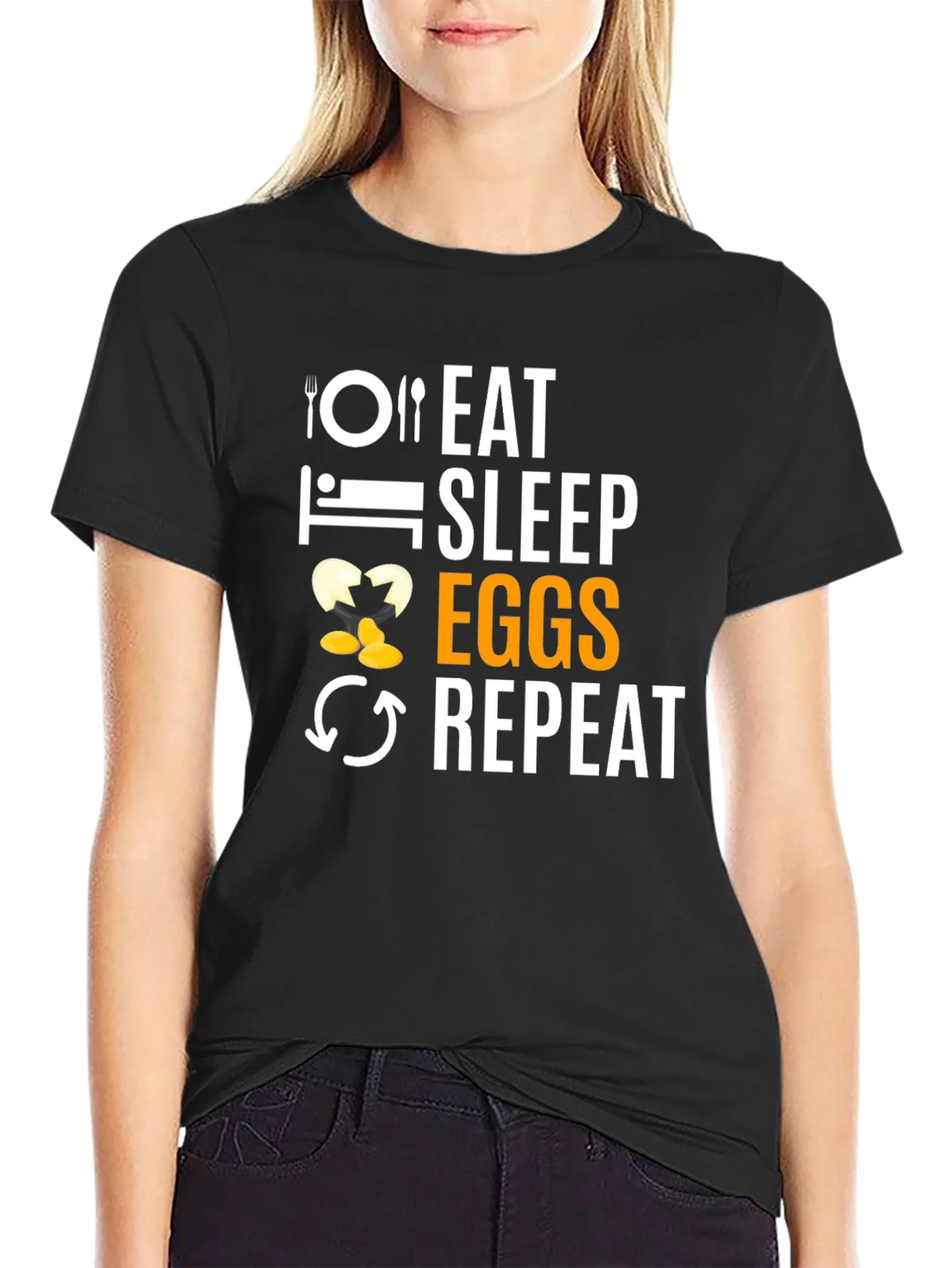 Camiseta Eat Sleep Eggs Repeat