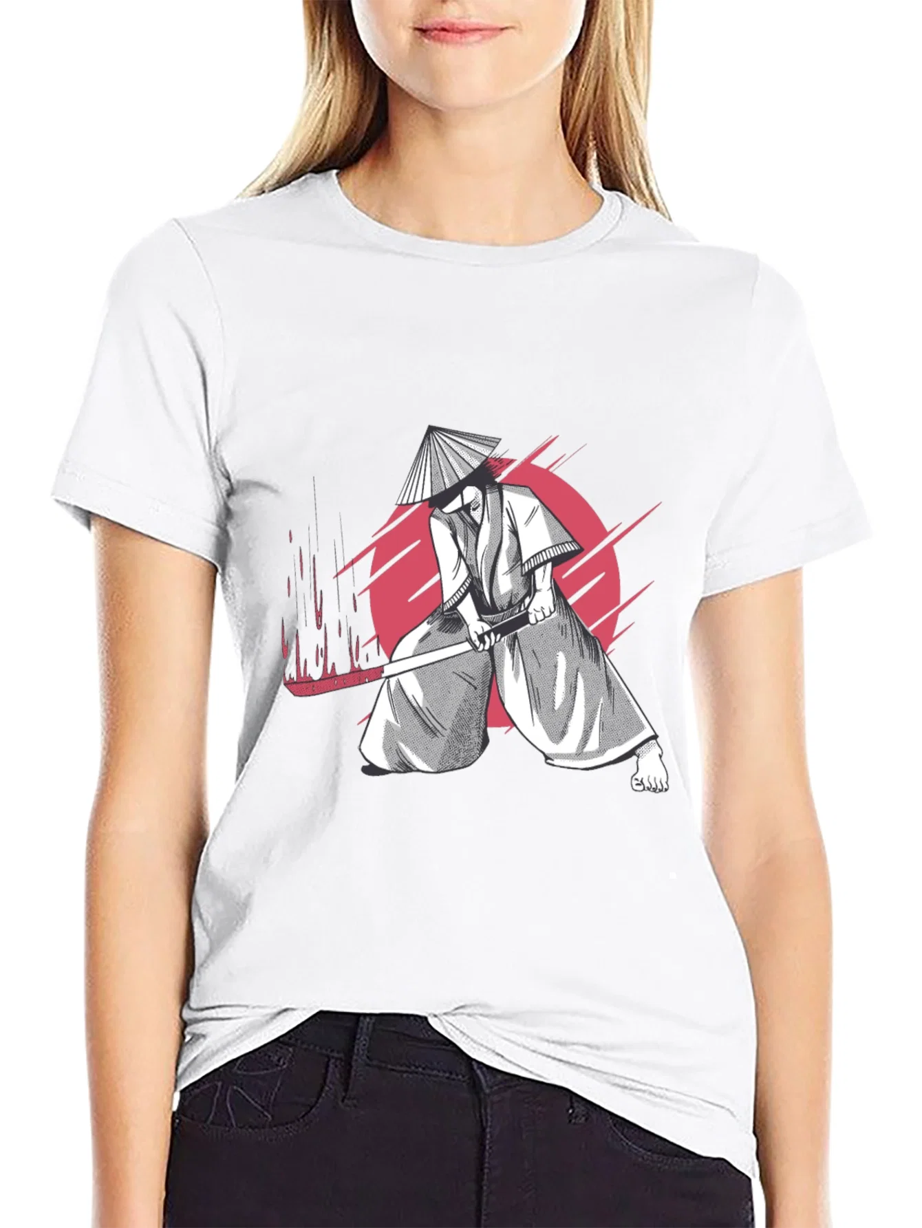 Rebbecca Samurai Graphic T-Shirt - Cool Martial Arts Design