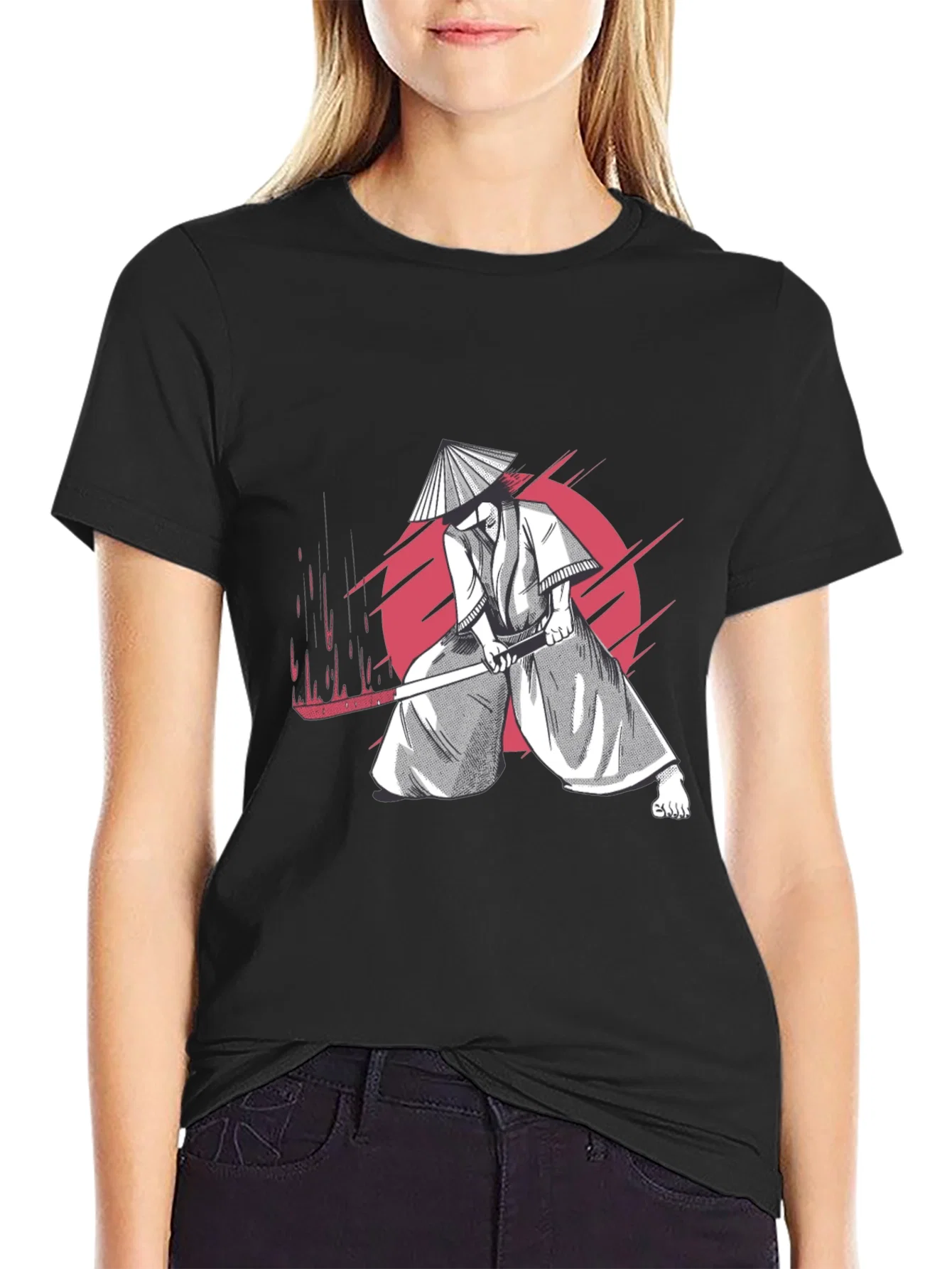 Rebbecca Samurai Graphic T-Shirt - Cool Martial Arts Design