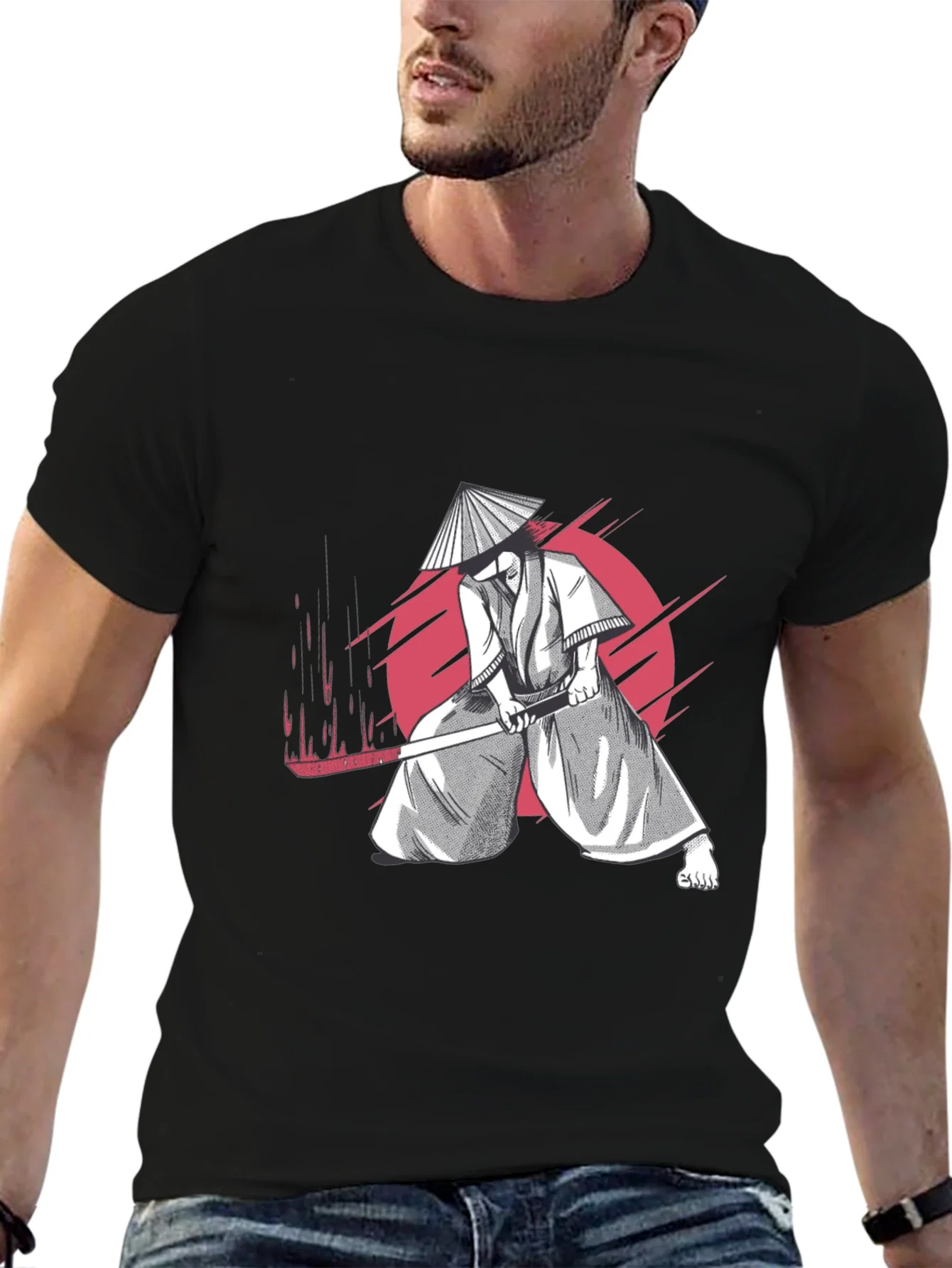 Rebbecca Samurai Graphic T-Shirt - Cool Martial Arts Design