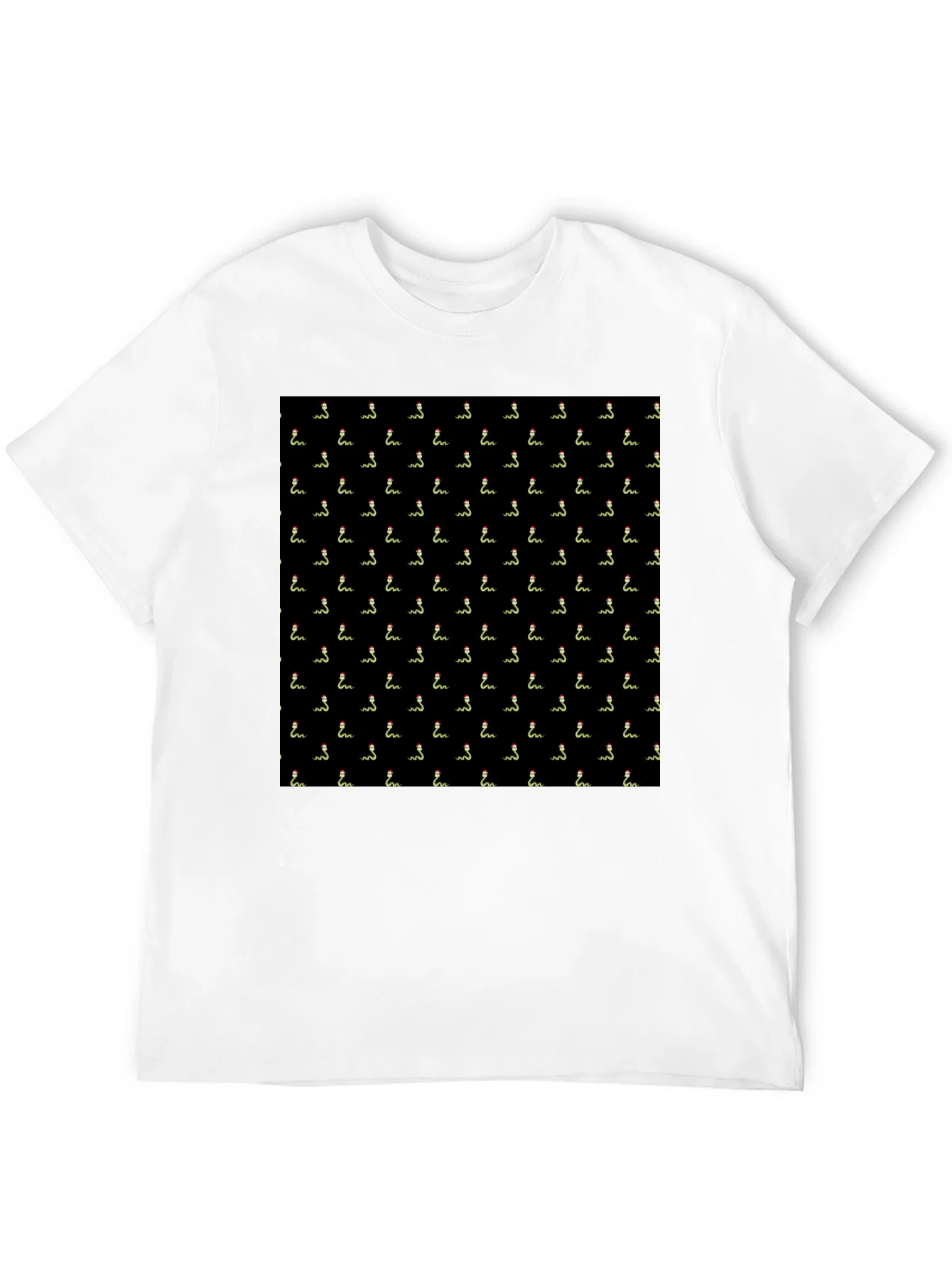 Rebbecca Novelty Snake Pattern Black T-Shirt