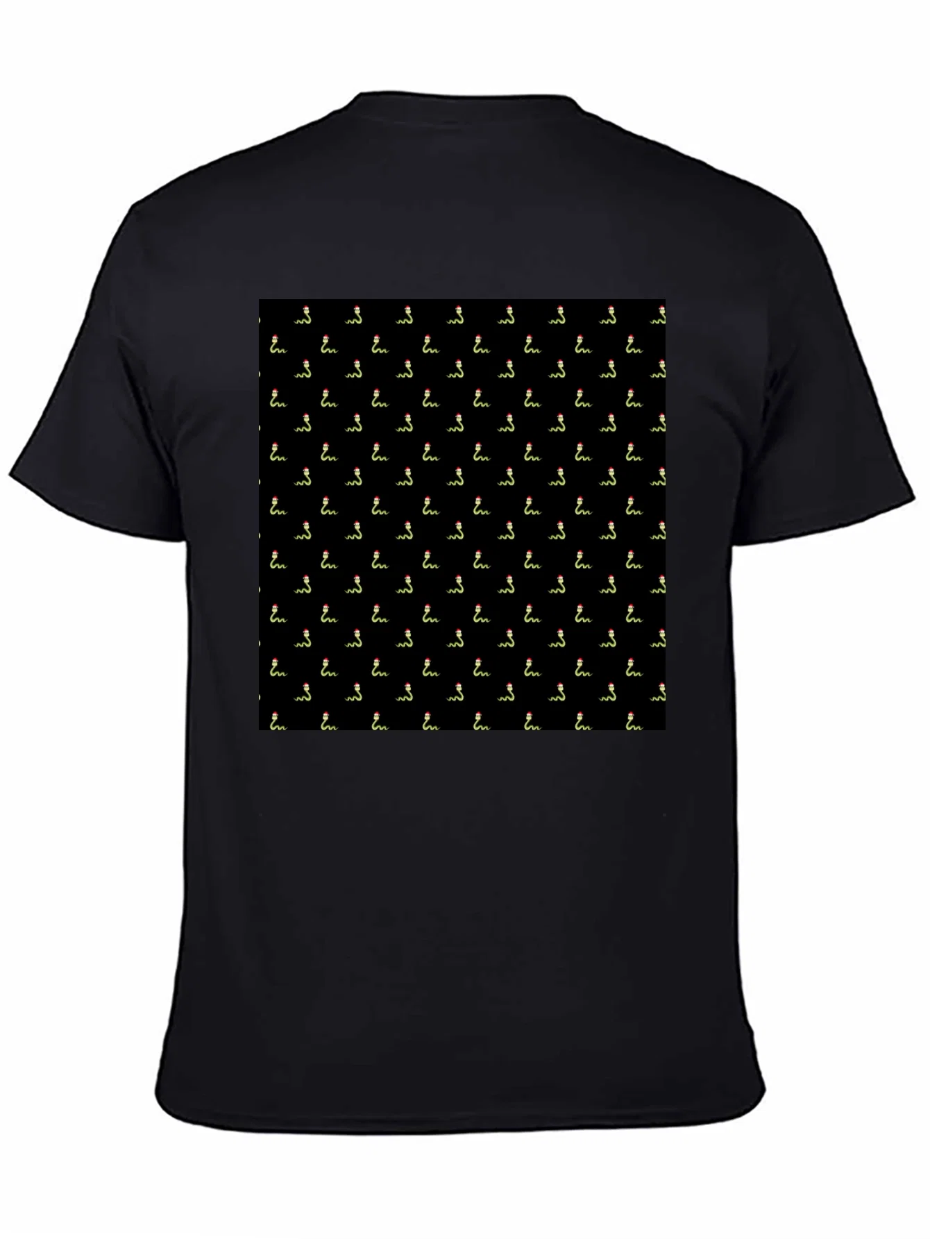 Rebbecca Novelty Snake Pattern Black T-Shirt