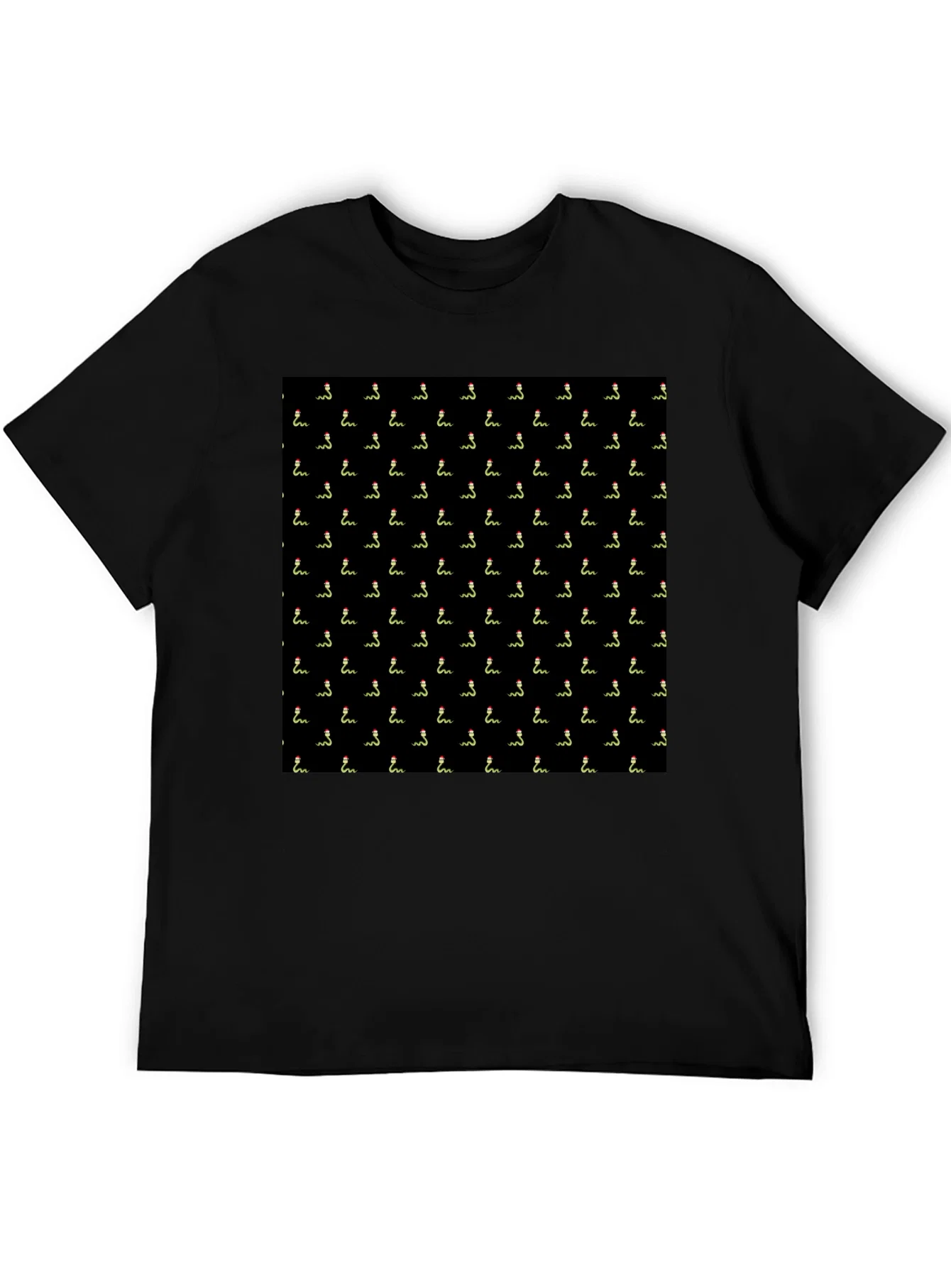 Rebbecca Novelty Snake Pattern Black T-Shirt