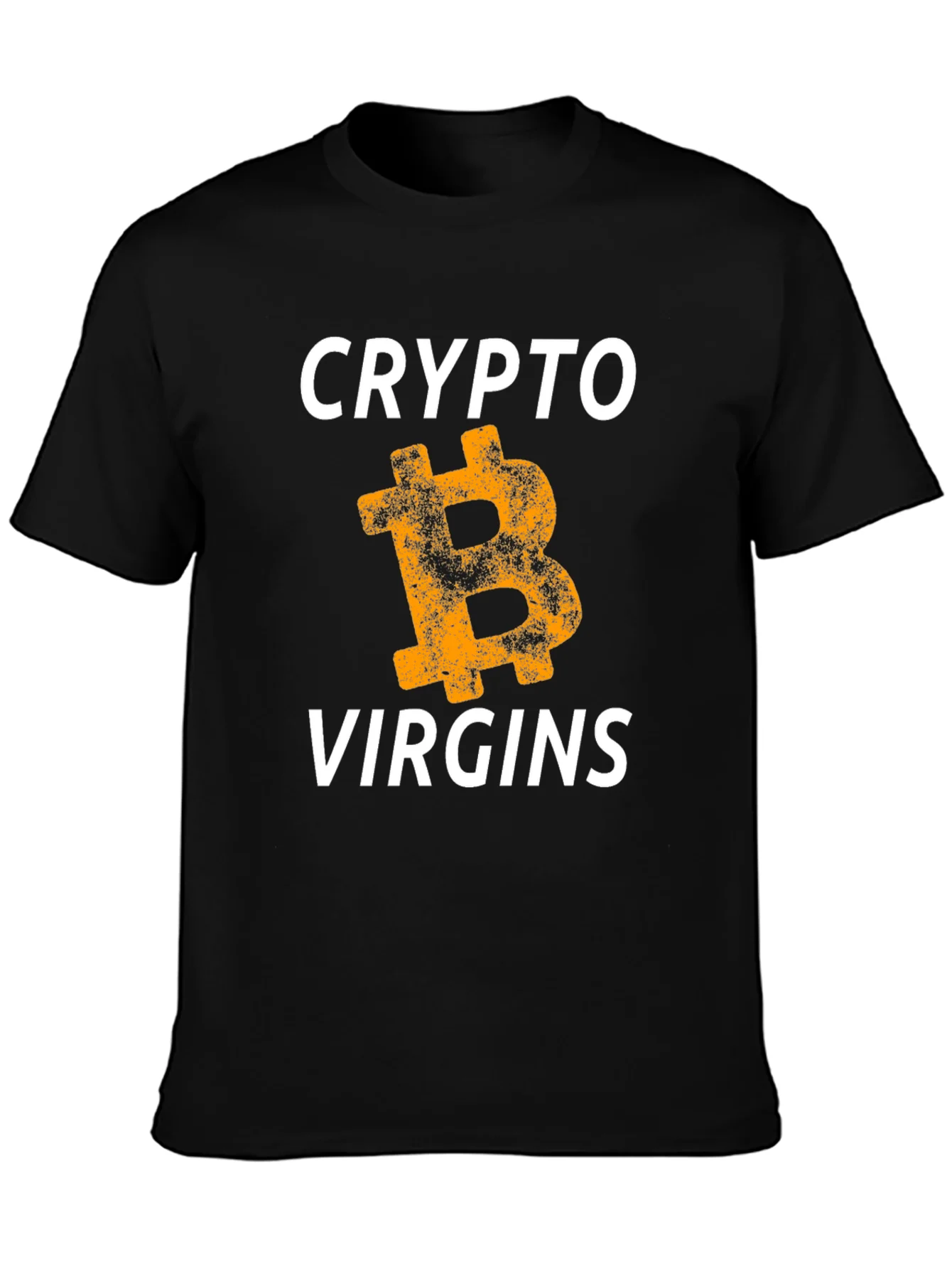Camiseta Negra Crypto Virgins Bitcoin