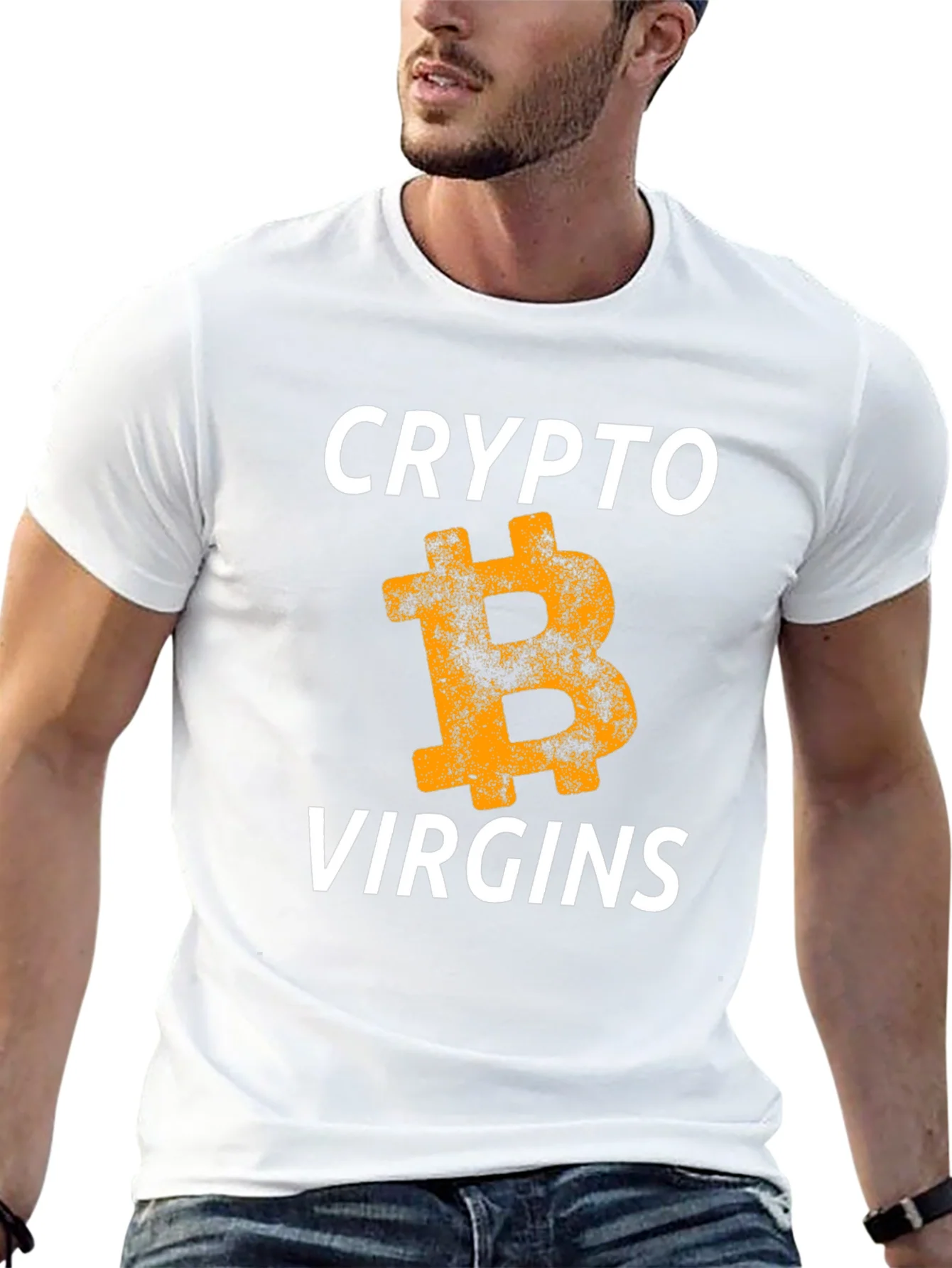 Camiseta Negra Crypto Virgins Bitcoin