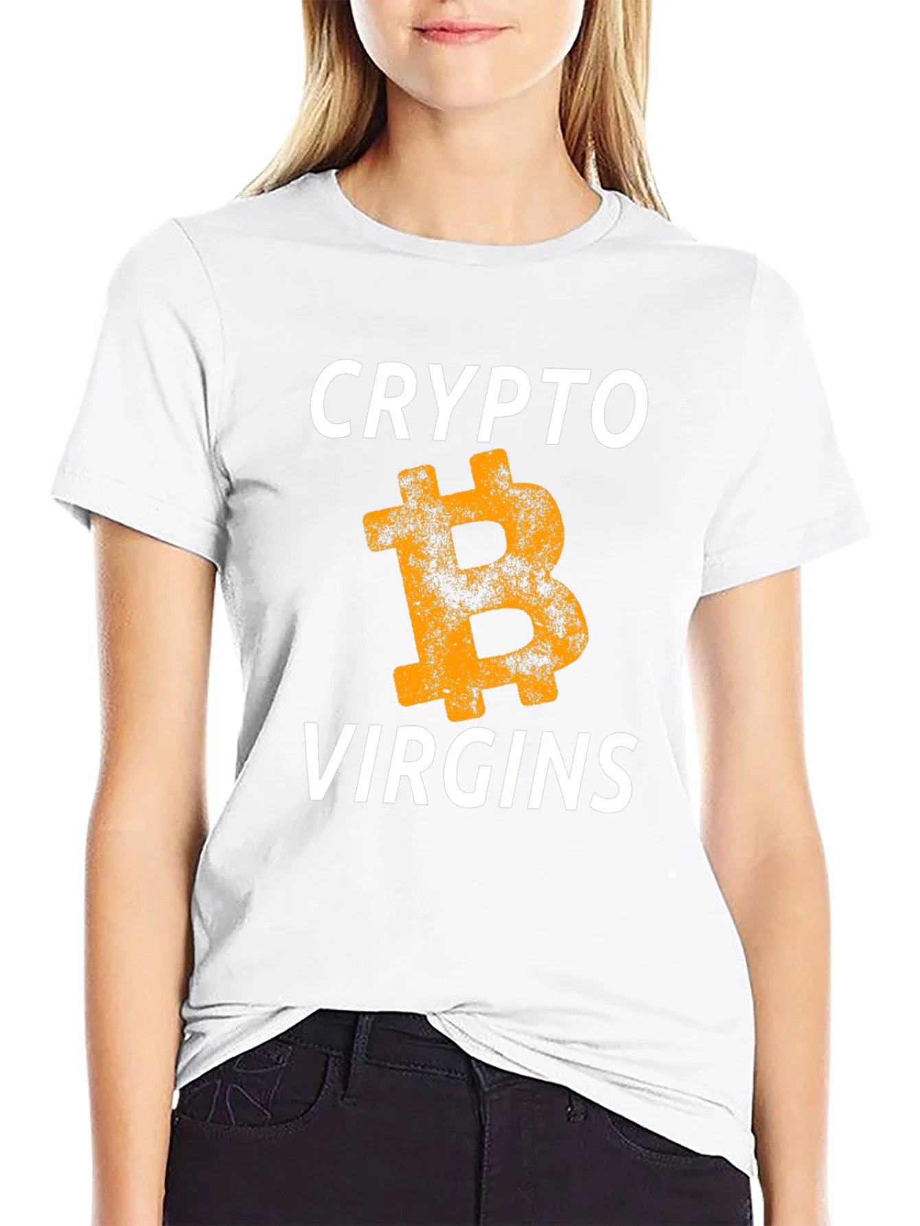 Camiseta Negra Crypto Virgins Bitcoin