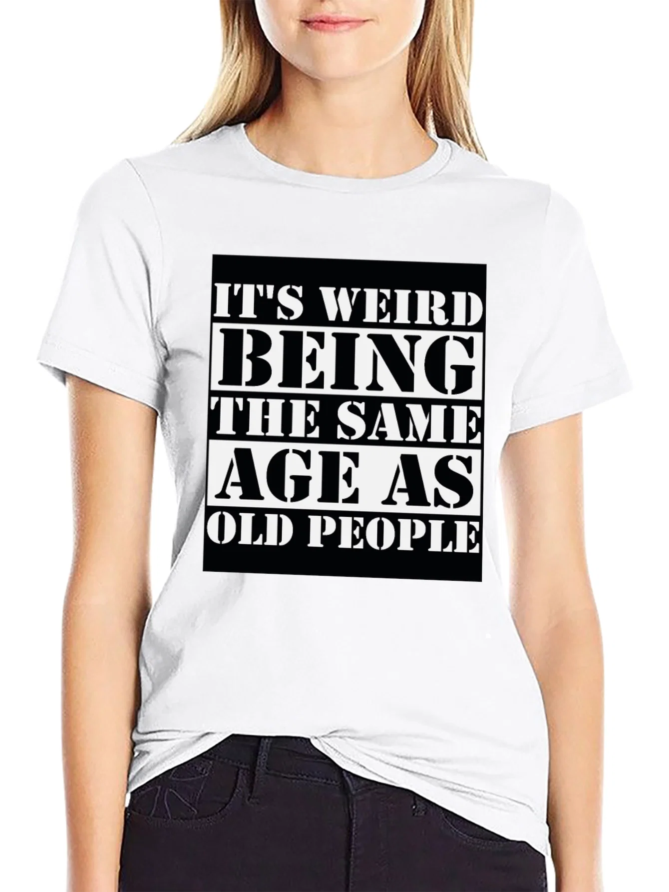 Rebbecca Funny Old People Graphic Tee