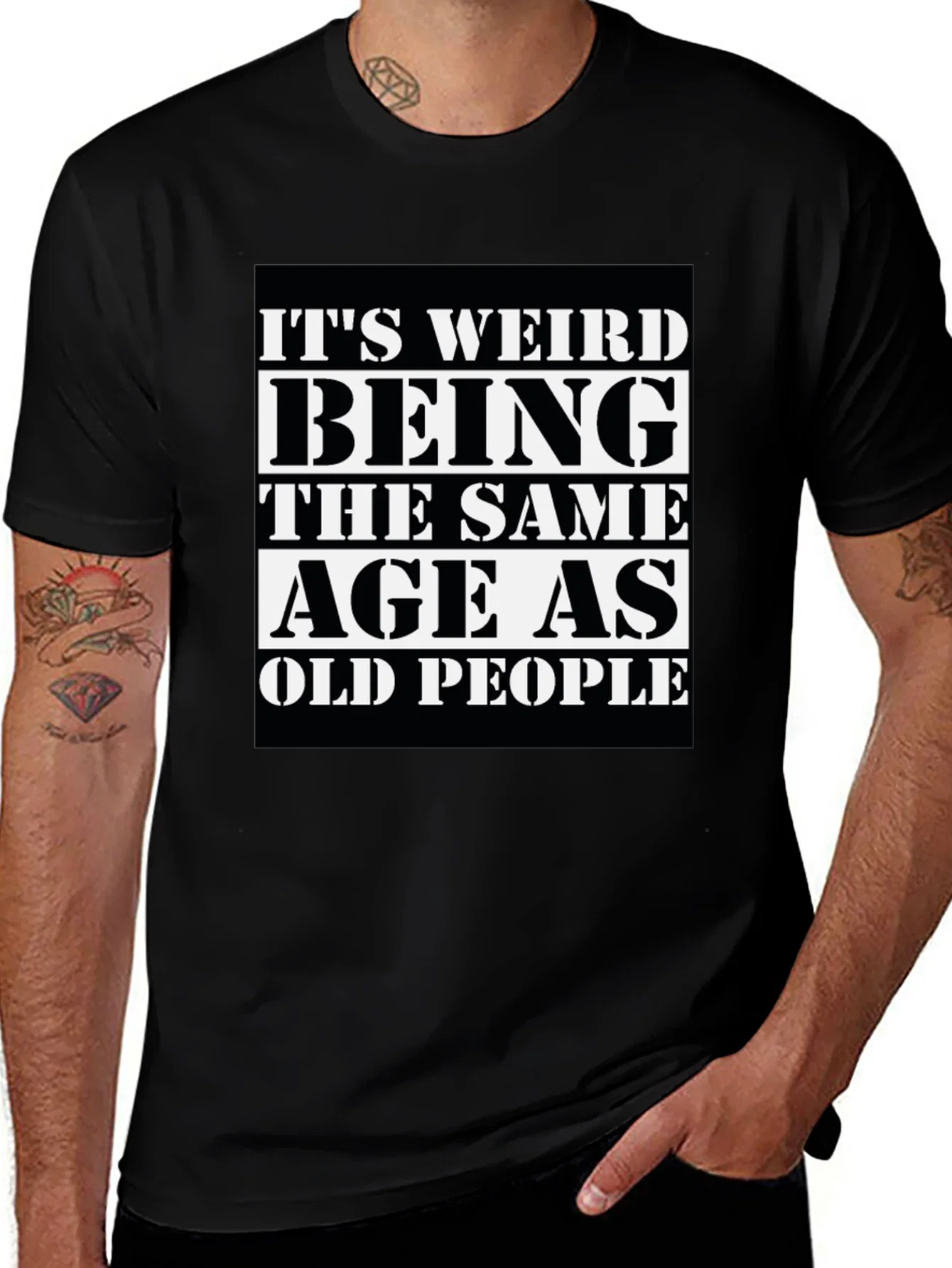 Rebbecca Funny Old People Graphic Tee