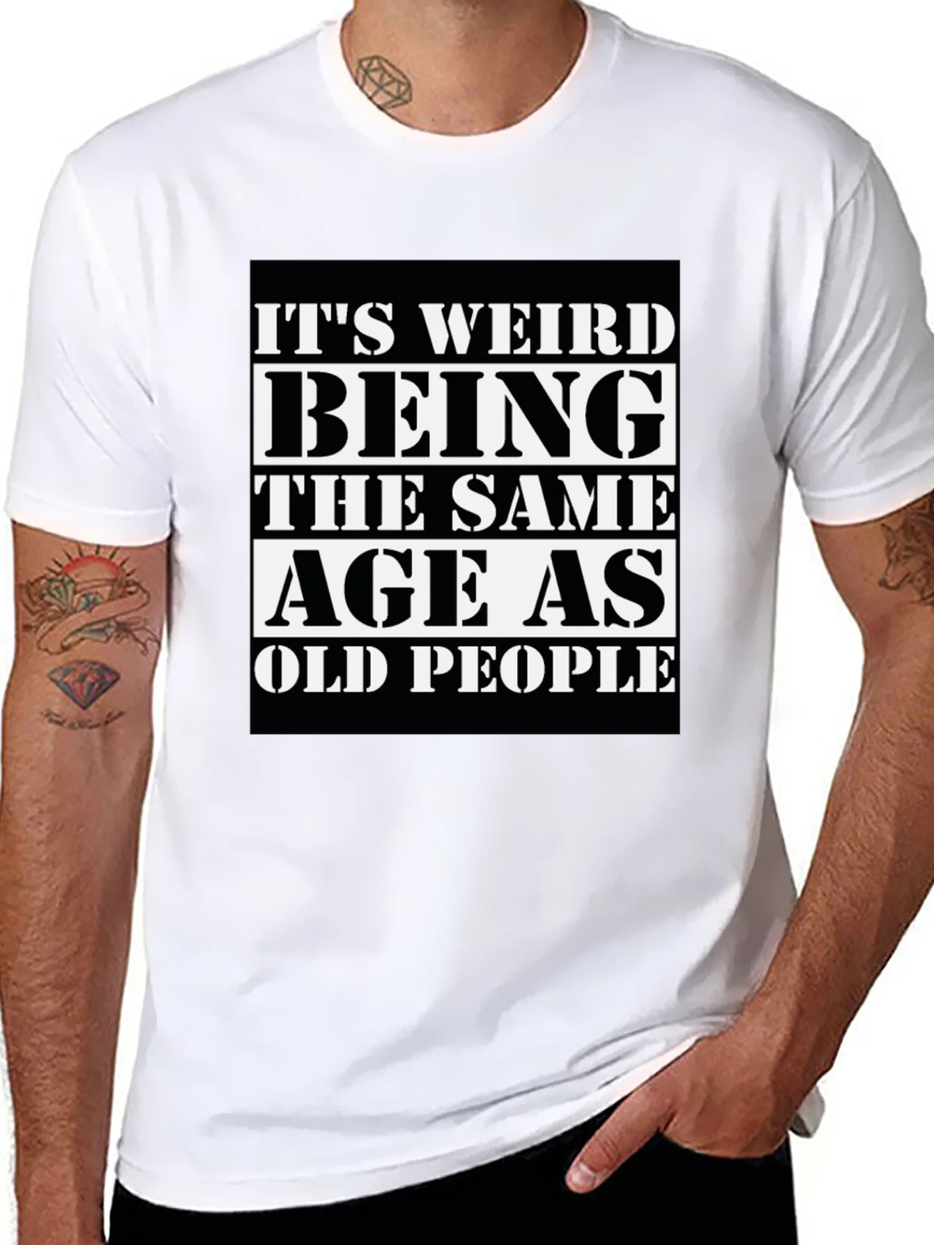 Rebbecca Funny Old People Graphic Tee