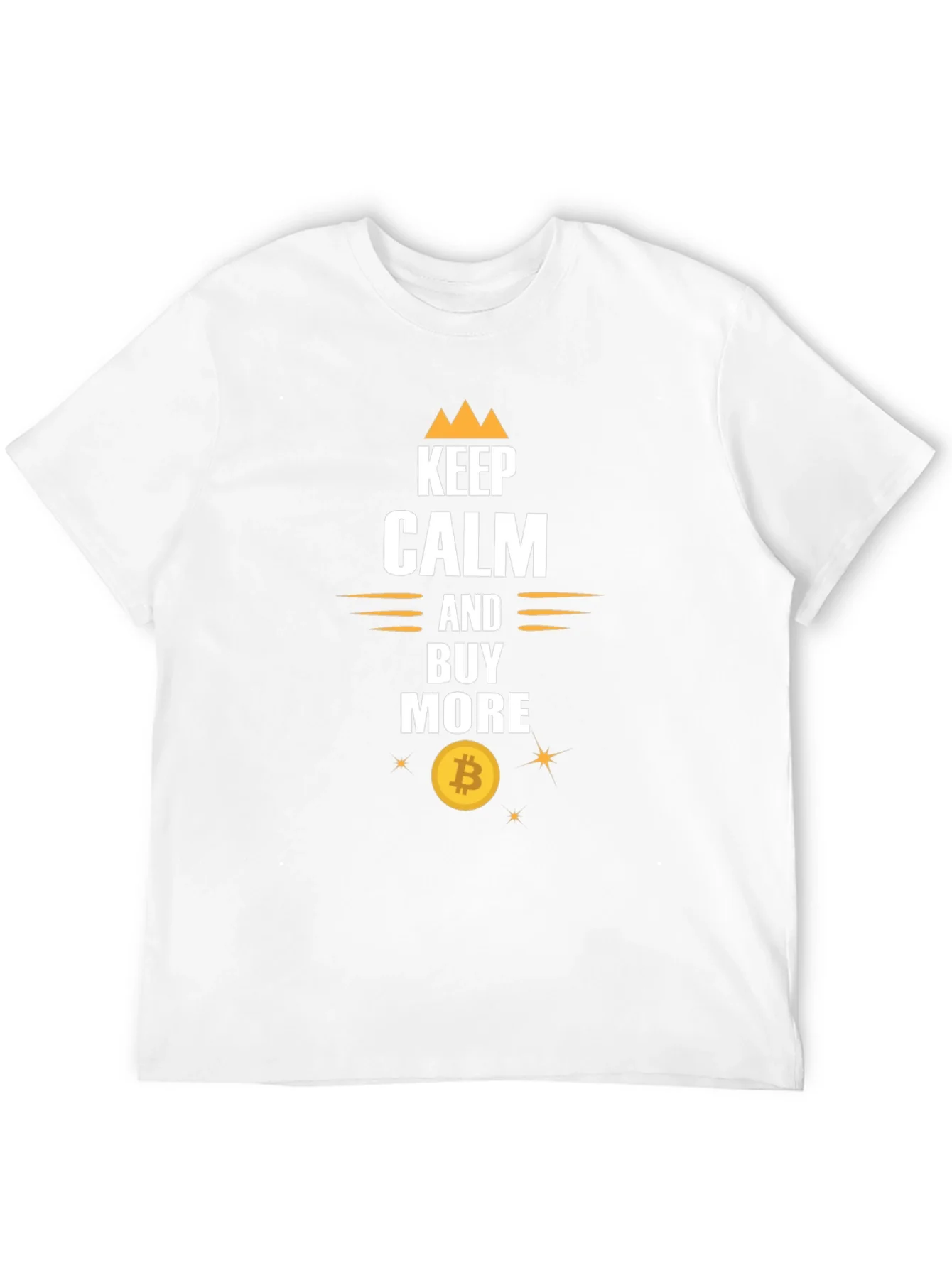 Camiseta Negra Bitcoin: Keep Calm and Buy More