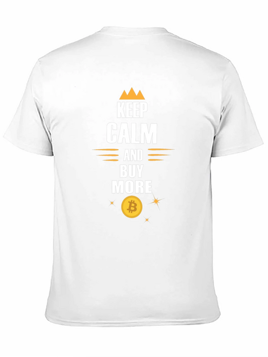 Camiseta Negra Bitcoin: Keep Calm and Buy More