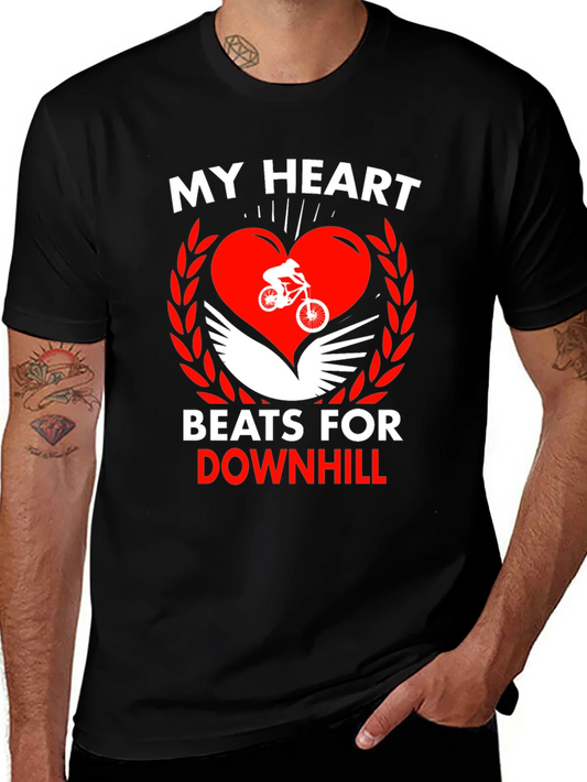Camiseta Negra Coraz¨®n Downhill