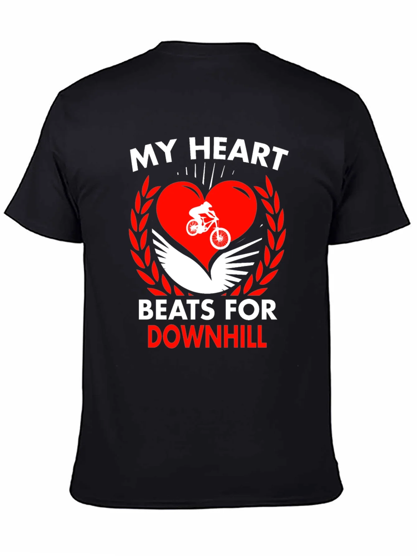 Camiseta Negra Coraz¨®n Downhill