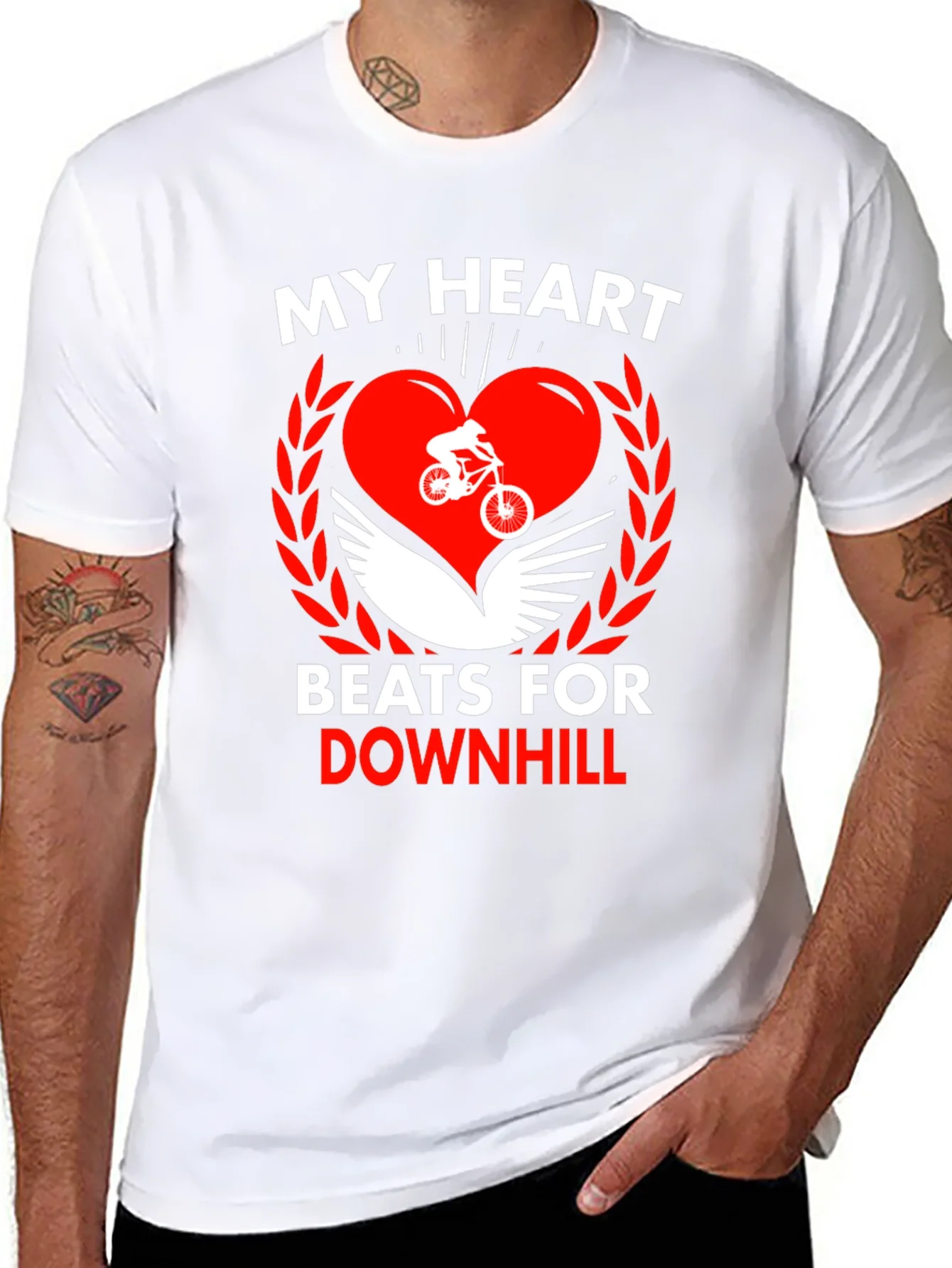 Camiseta Negra Coraz¨®n Downhill