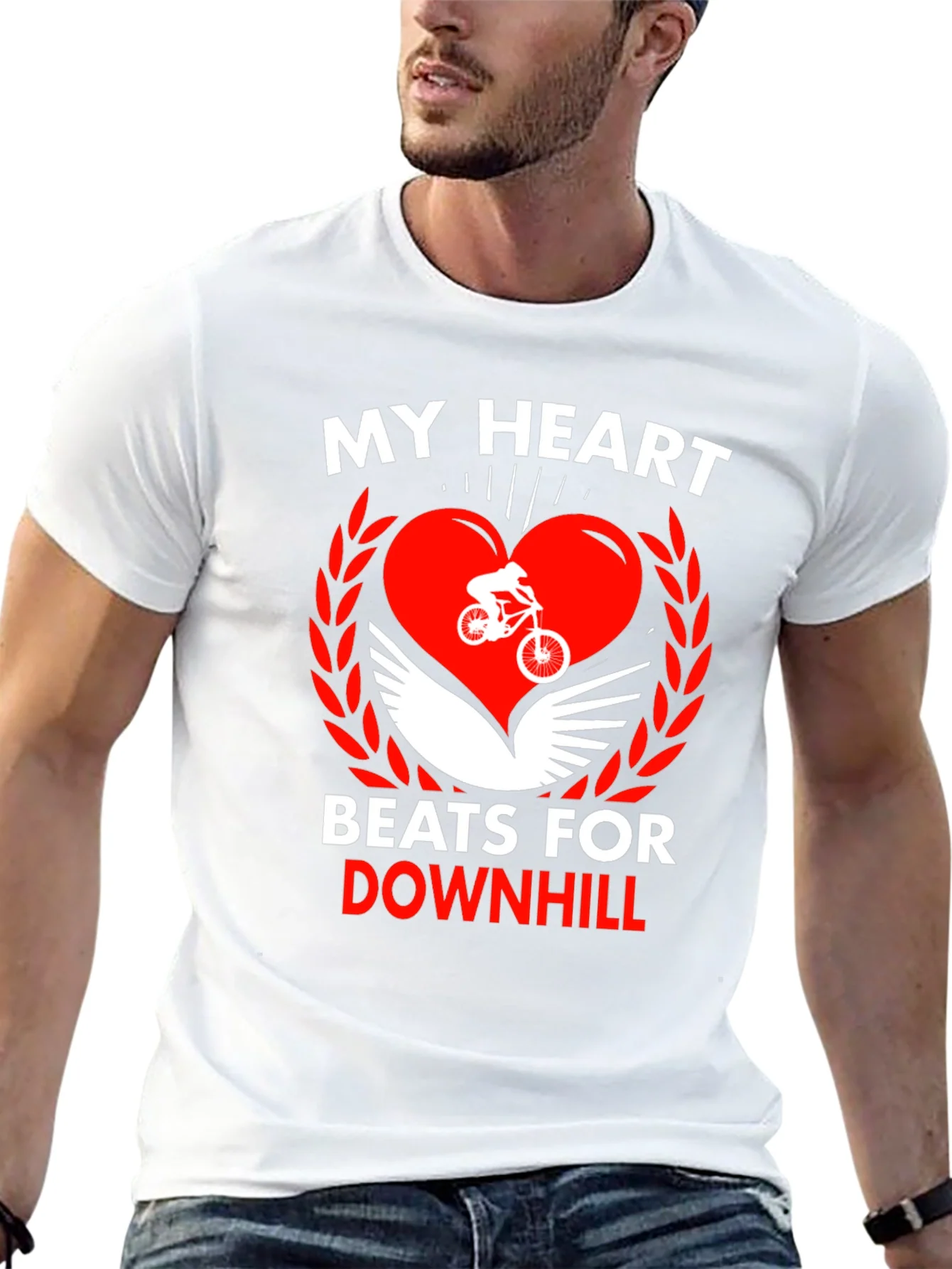Camiseta Negra Coraz¨®n Downhill