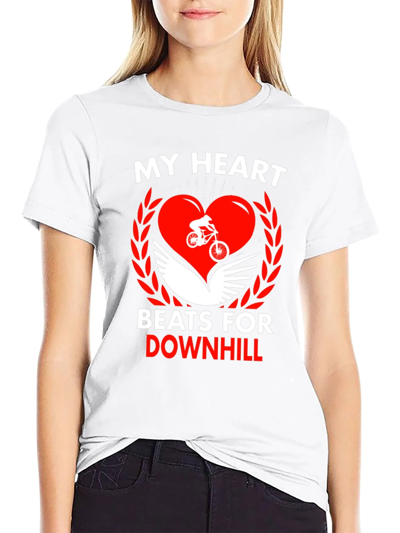 Camiseta Negra Coraz¨®n Downhill