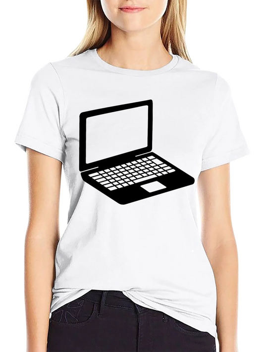 Rebbecca Laptop Graphic Tee - Black T-Shirt