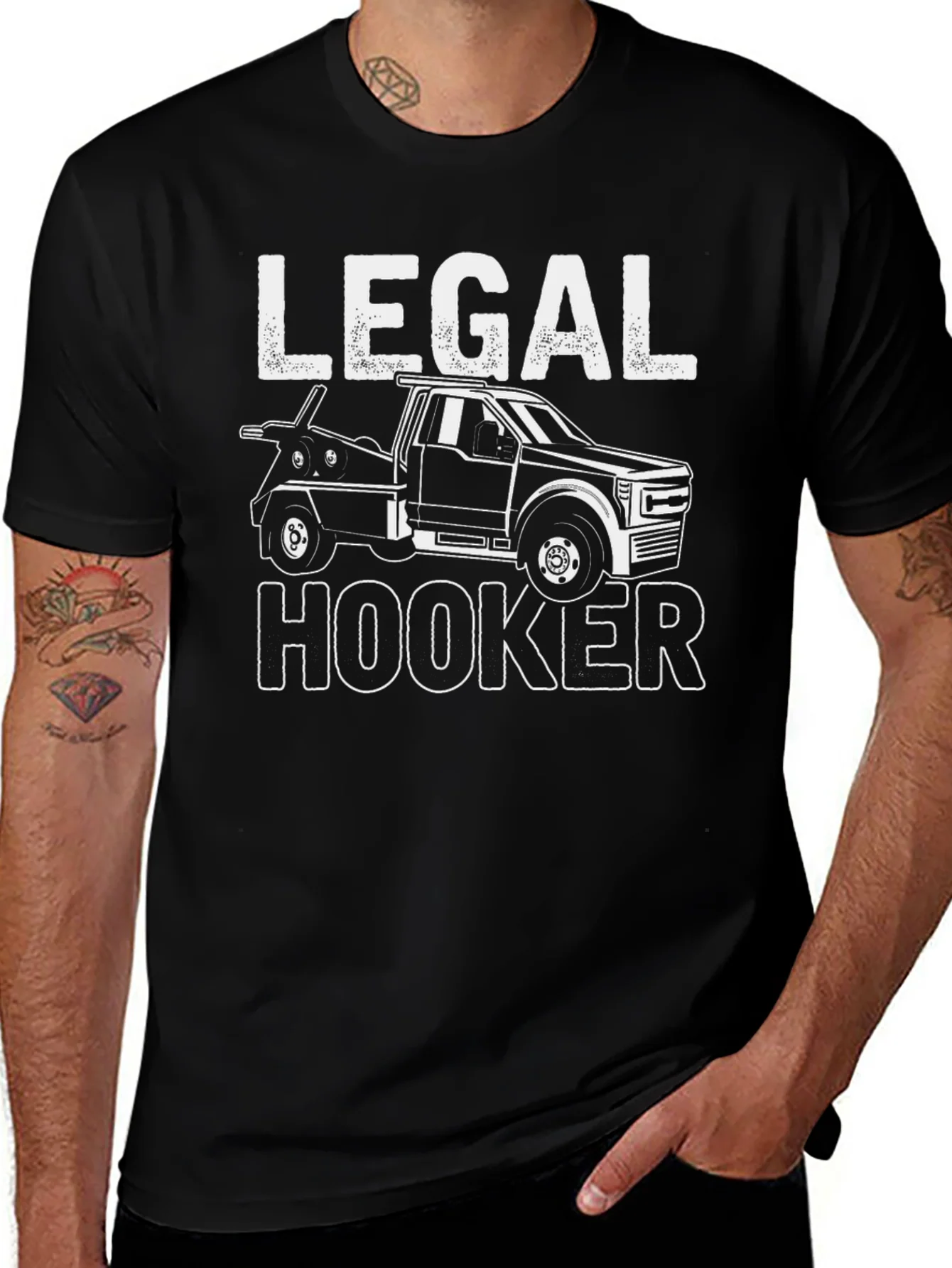 Rebbecca Legal Hooker Tow Truck T-Shirt
