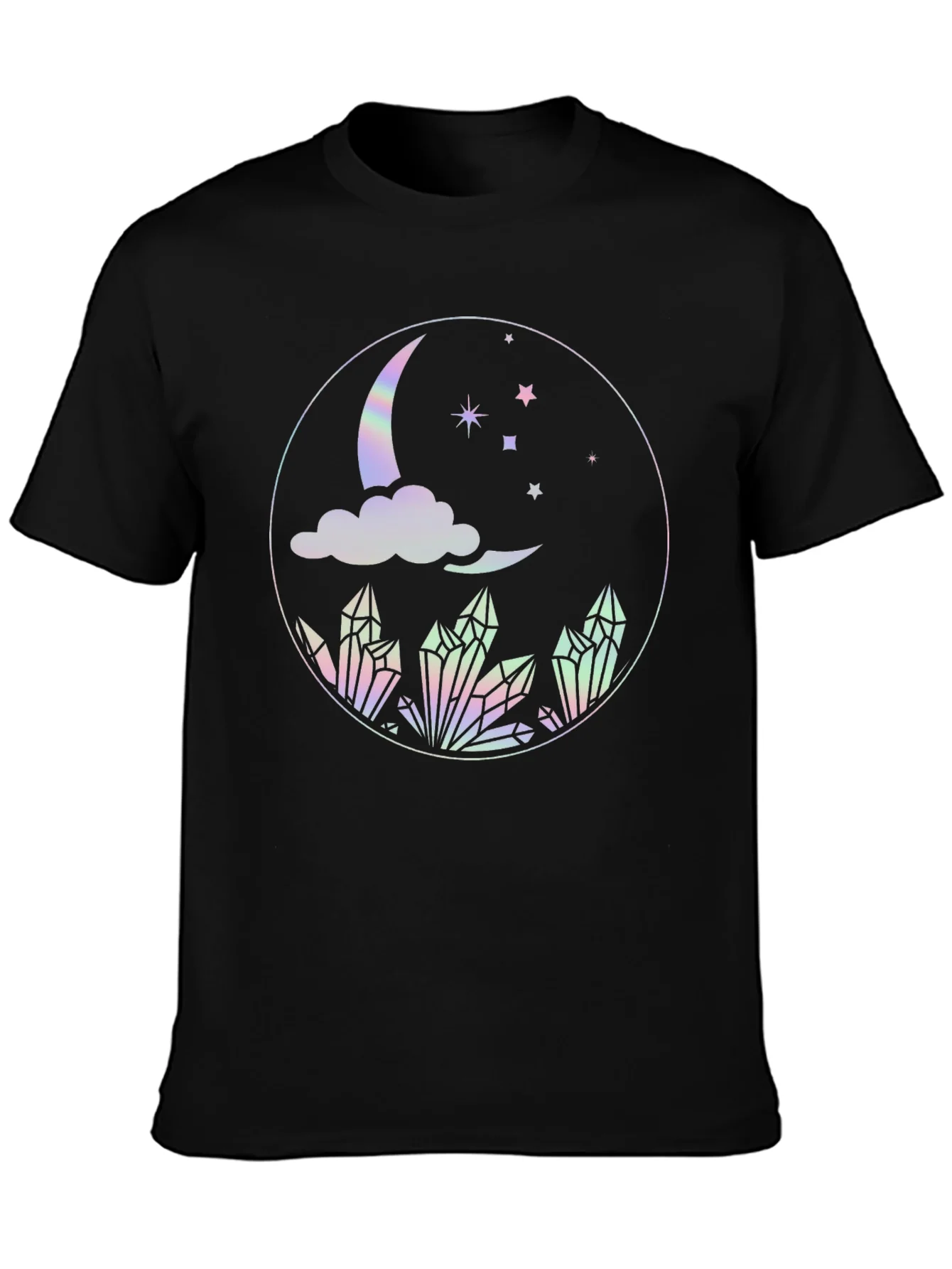 Rebbecca Mystical Moon Crystal T-Shirt - Black