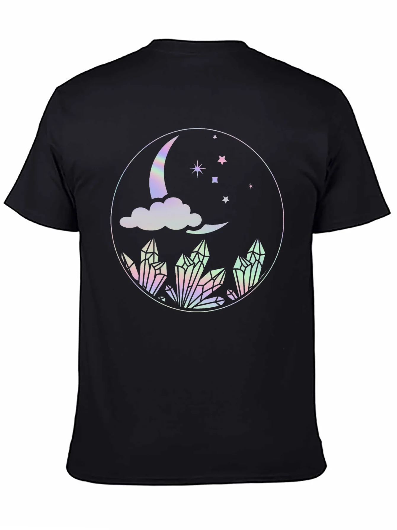 Rebbecca Mystical Moon Crystal T-Shirt - Black