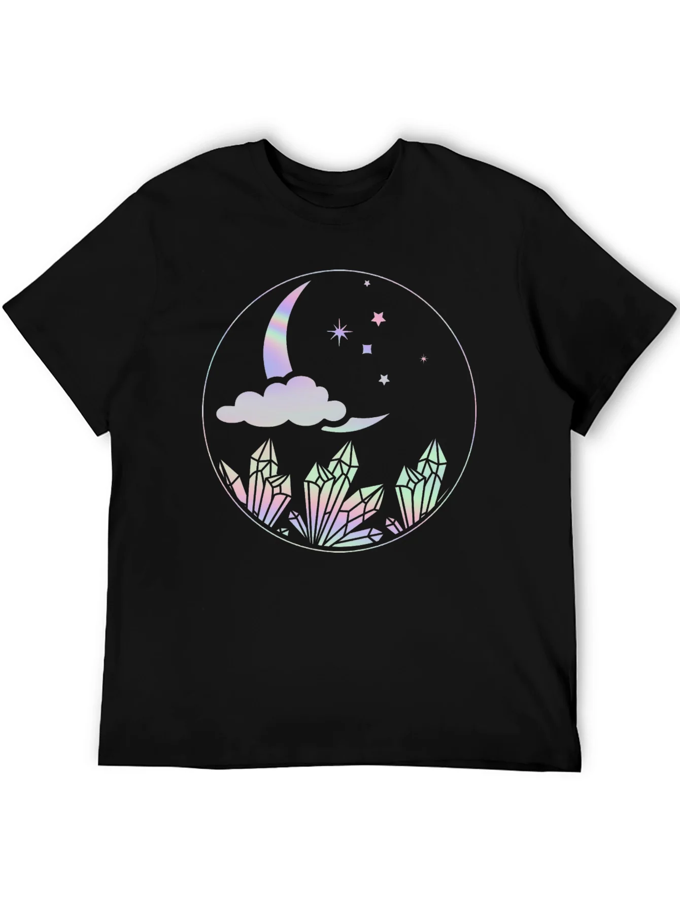 Rebbecca Mystical Moon Crystal T-Shirt - Black