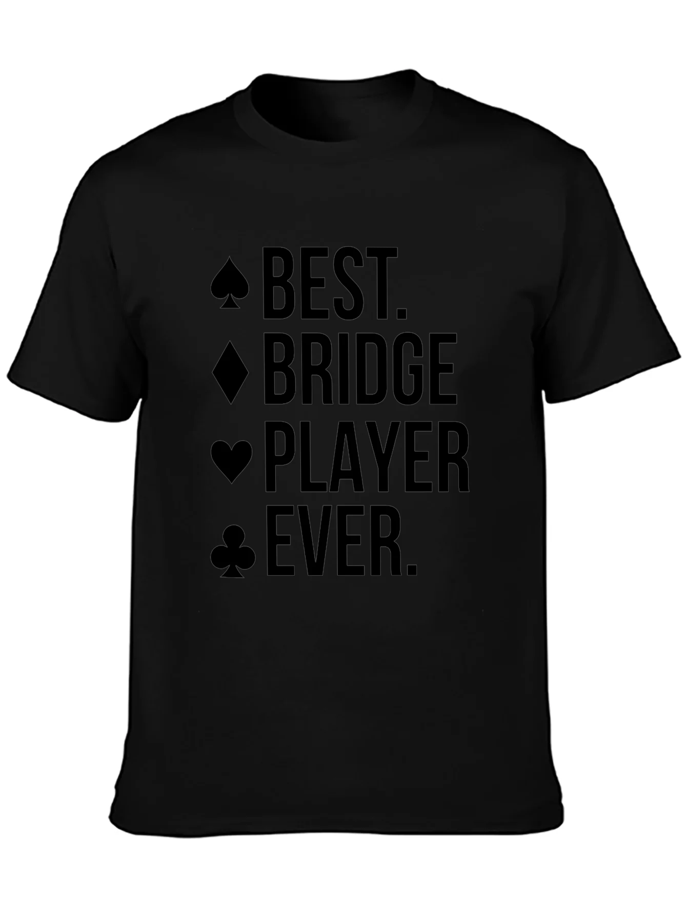 Camiseta Negra: El Mejor Jugador de Bridge