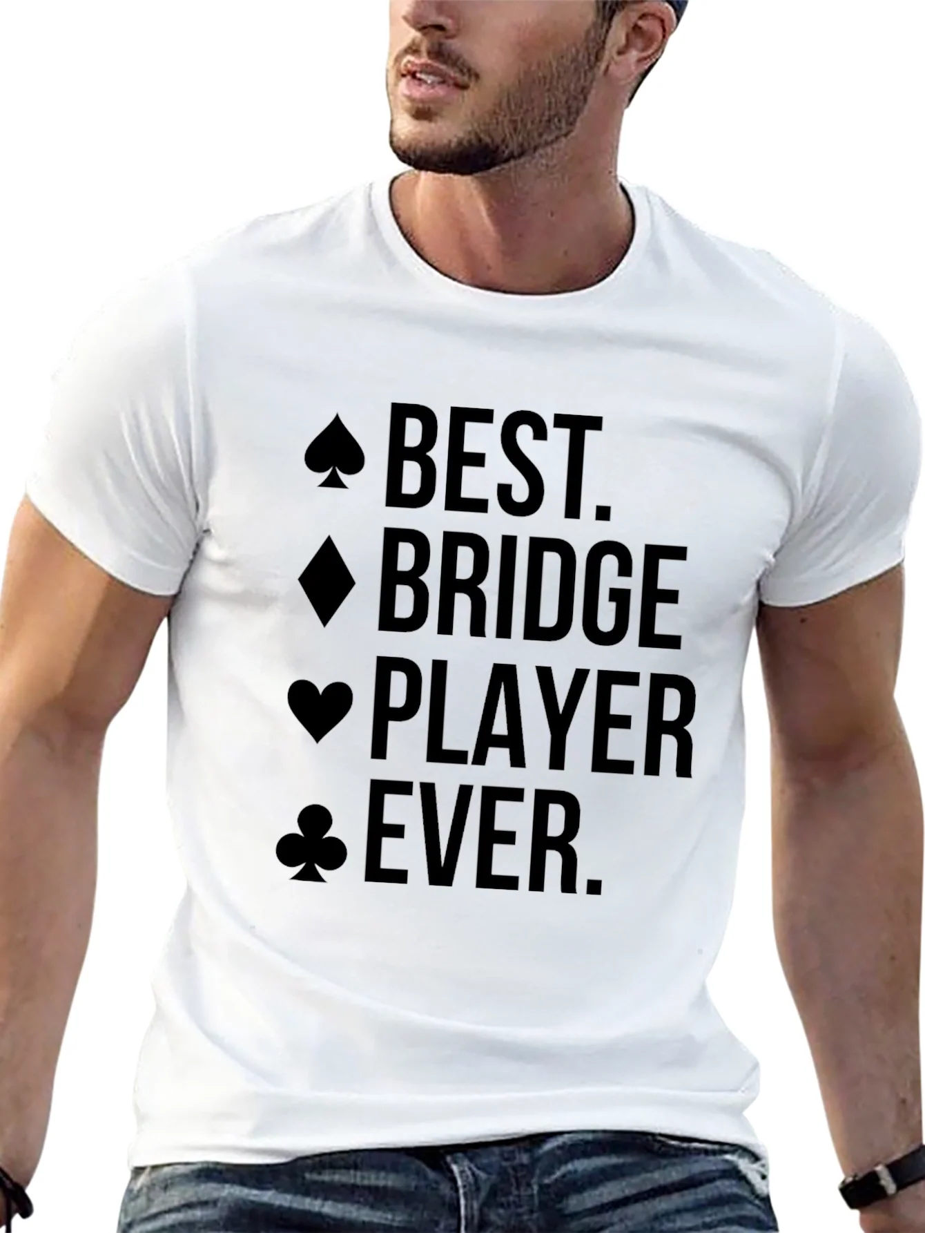 Camiseta Negra: El Mejor Jugador de Bridge