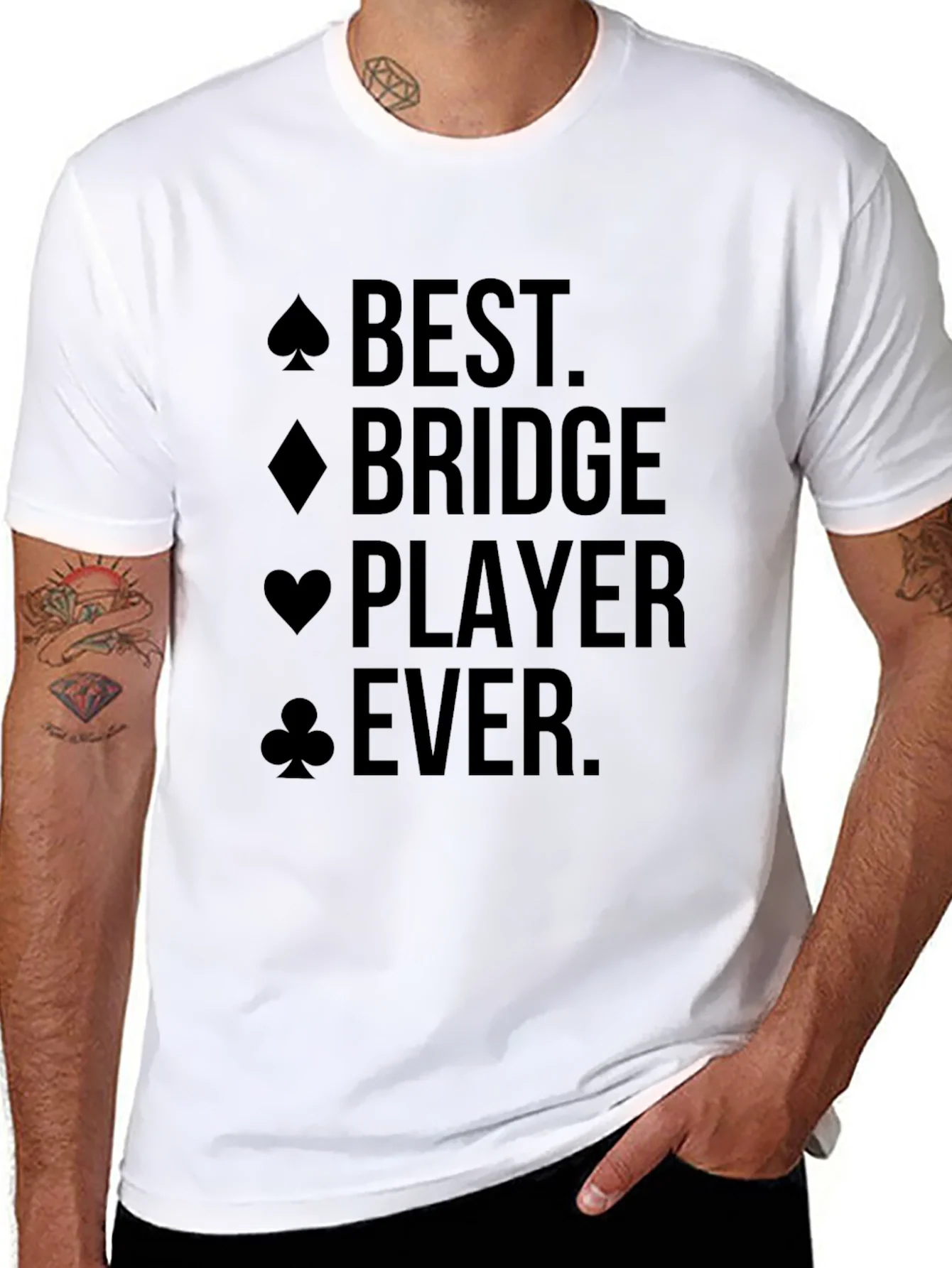 Camiseta Negra: El Mejor Jugador de Bridge