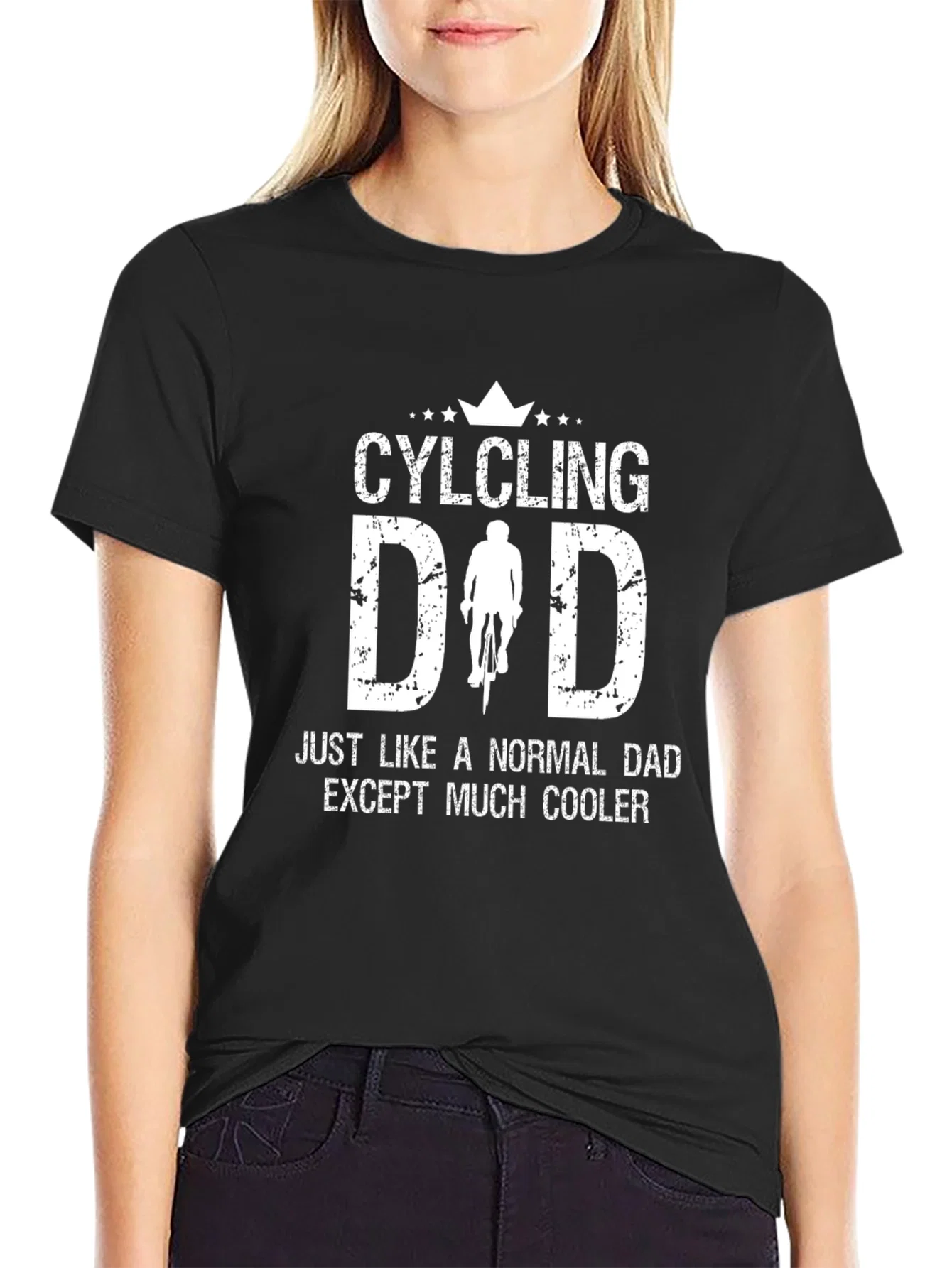 Rebbecca Cycling Dad T-Shirt - Cool Fathers Day Gift