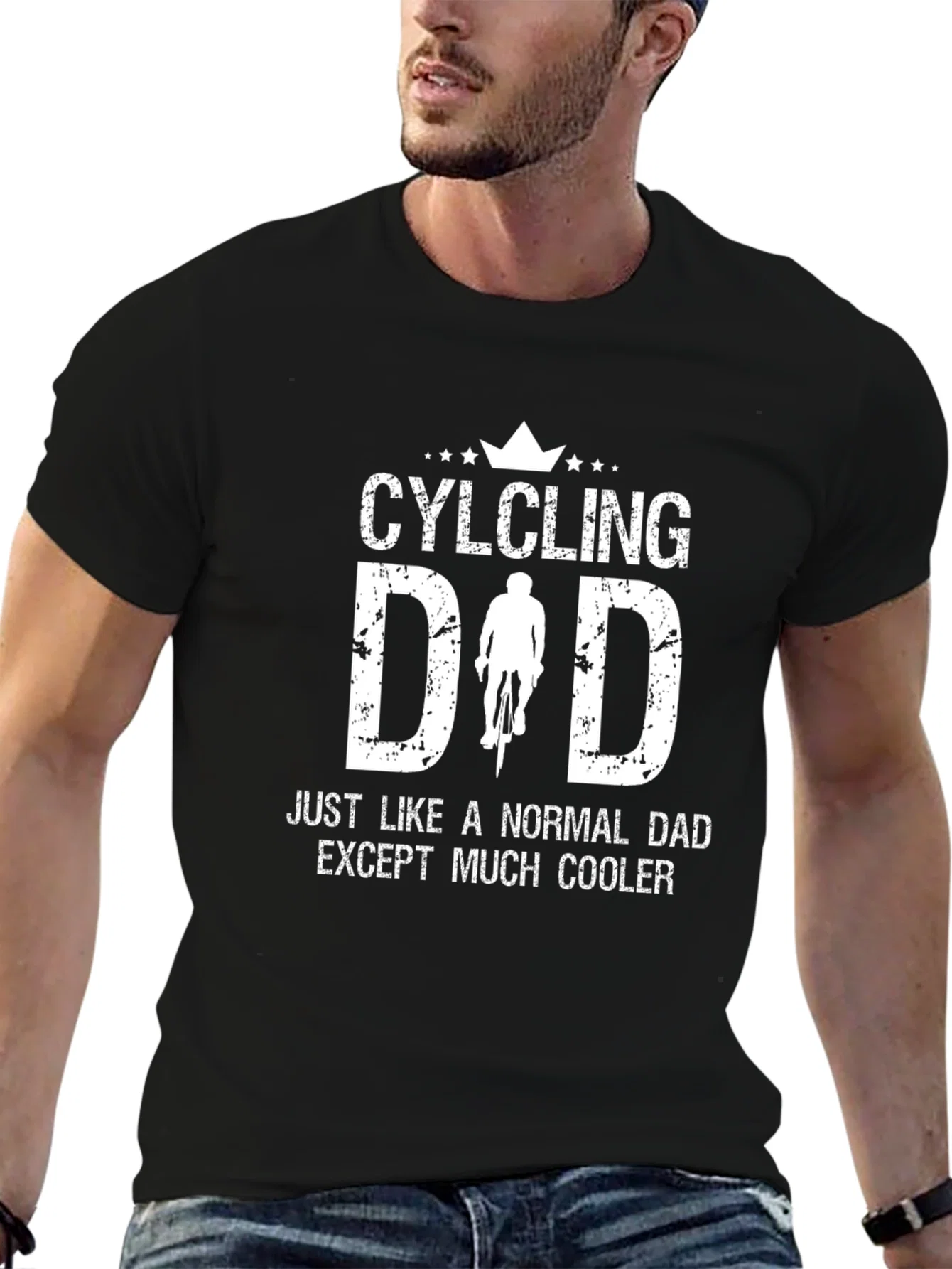 Rebbecca Cycling Dad T-Shirt - Cool Fathers Day Gift