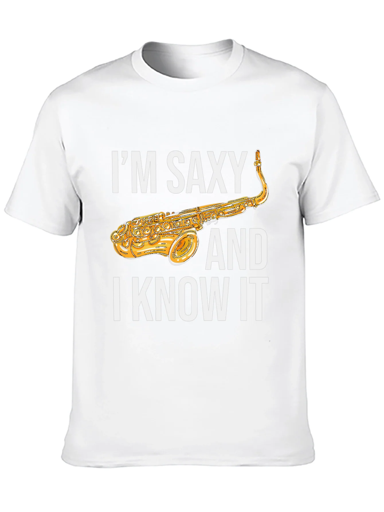 Rebbecca Im Saxy and I Know It Saxophone T-Shirt