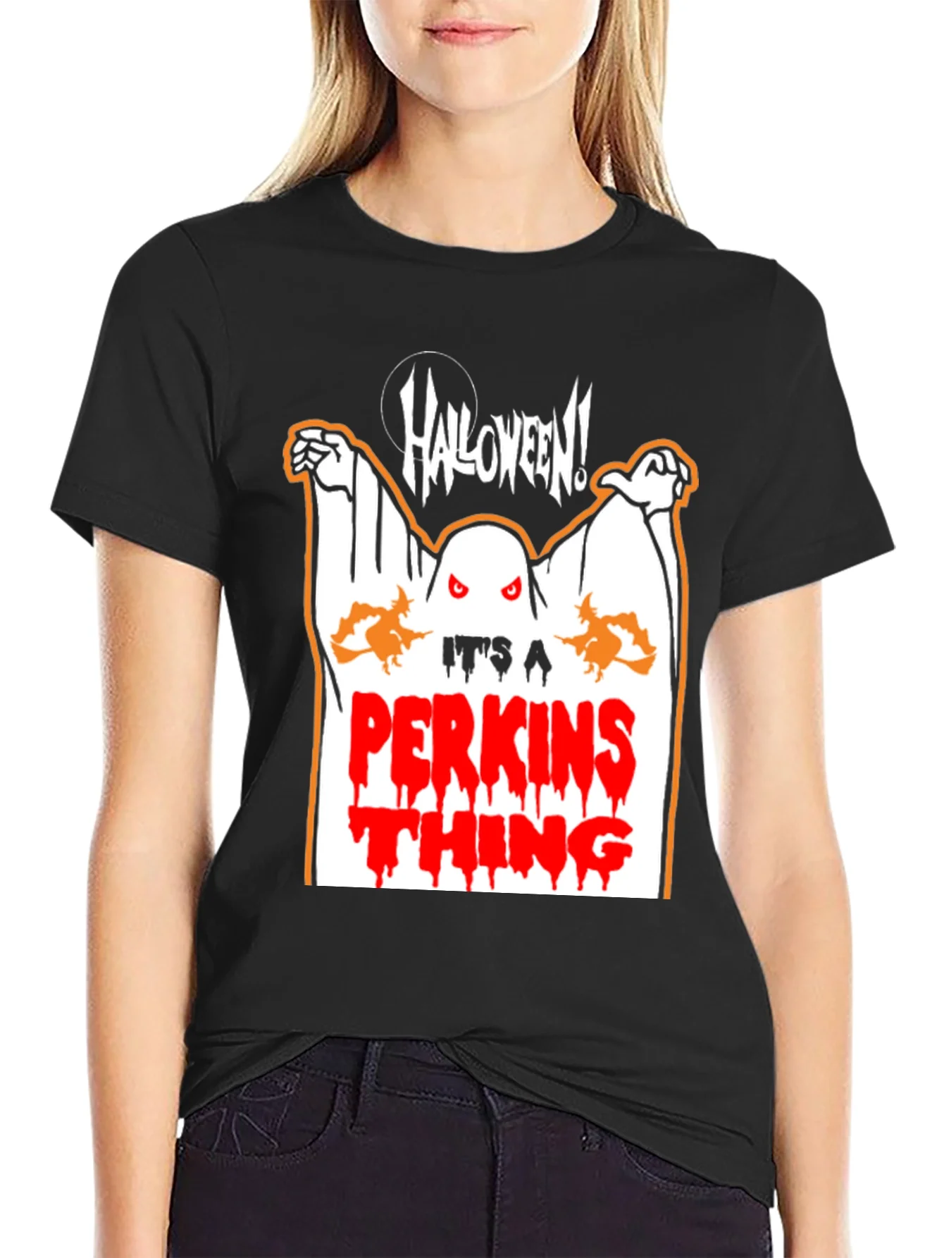 Camiseta Halloween Perkins Thing para Hombre - Dise?o Fantasma