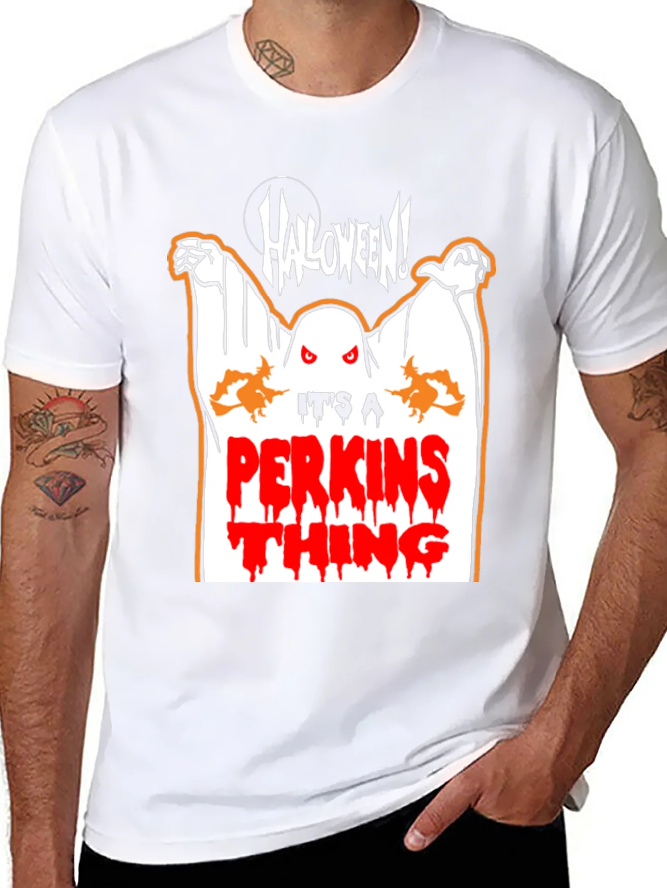 Camiseta Halloween Perkins Thing para Hombre - Dise?o Fantasma