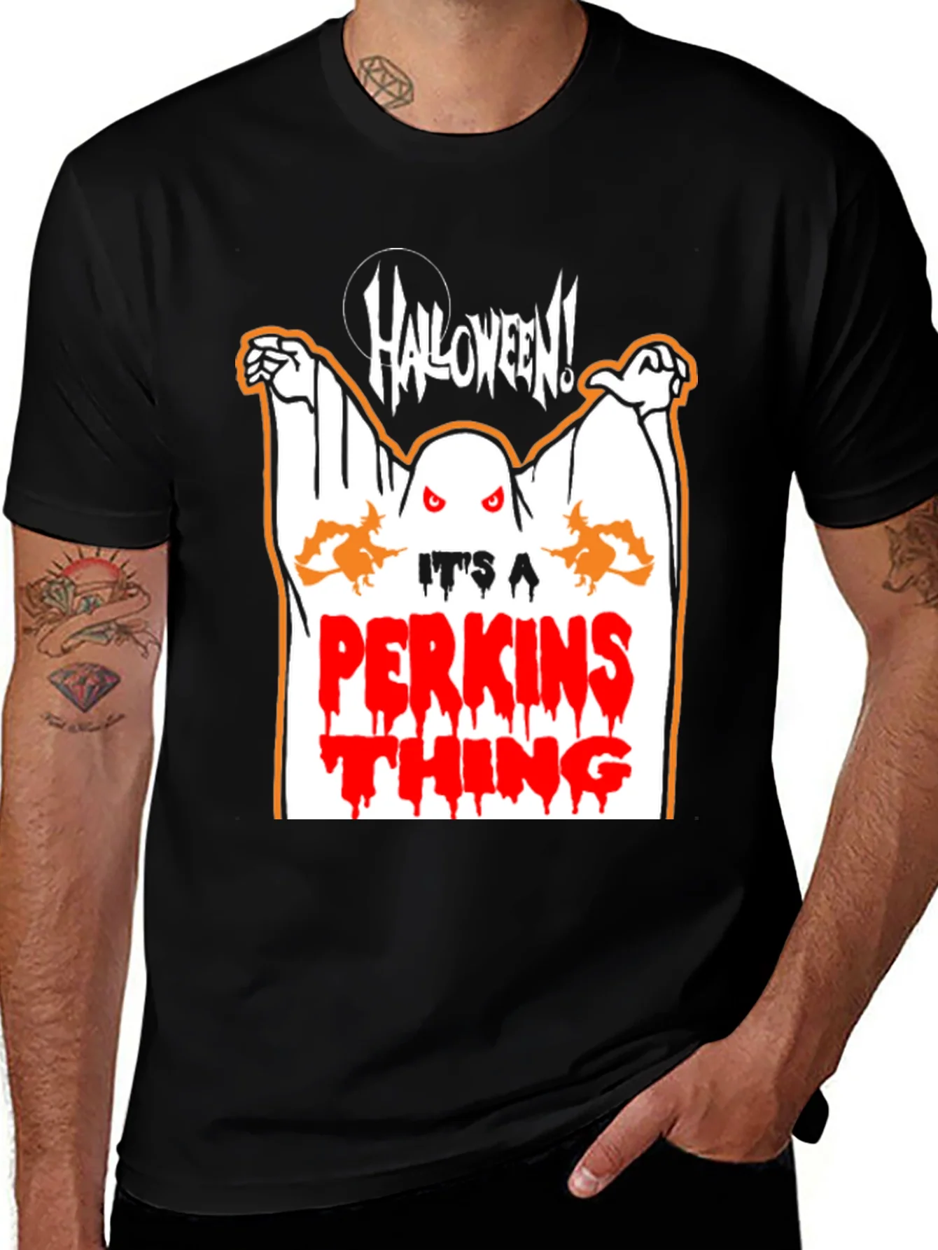Camiseta Halloween Perkins Thing para Hombre - Dise?o Fantasma