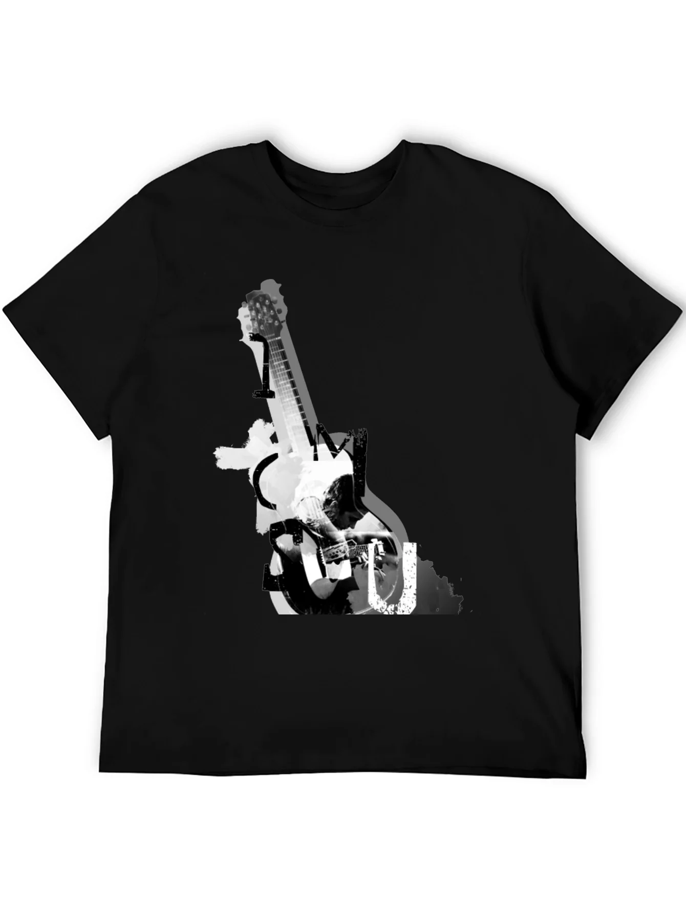 Rebbecca Guitar Graphic Print Tee - Black