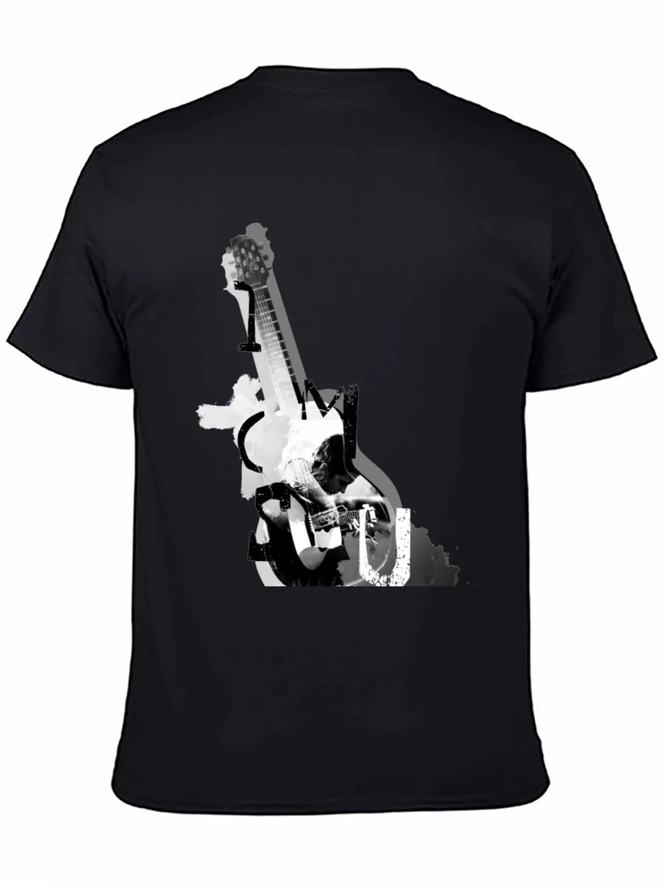 Rebbecca Guitar Graphic Print Tee - Black