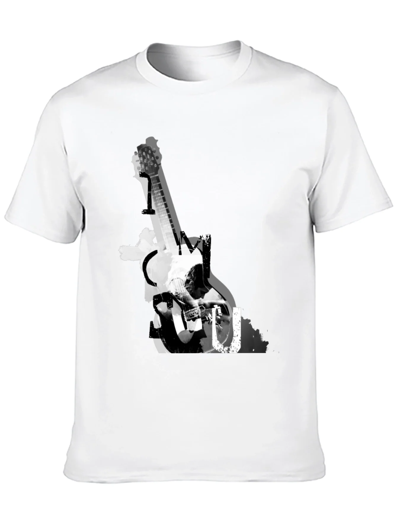 Rebbecca Guitar Graphic Print Tee - Black